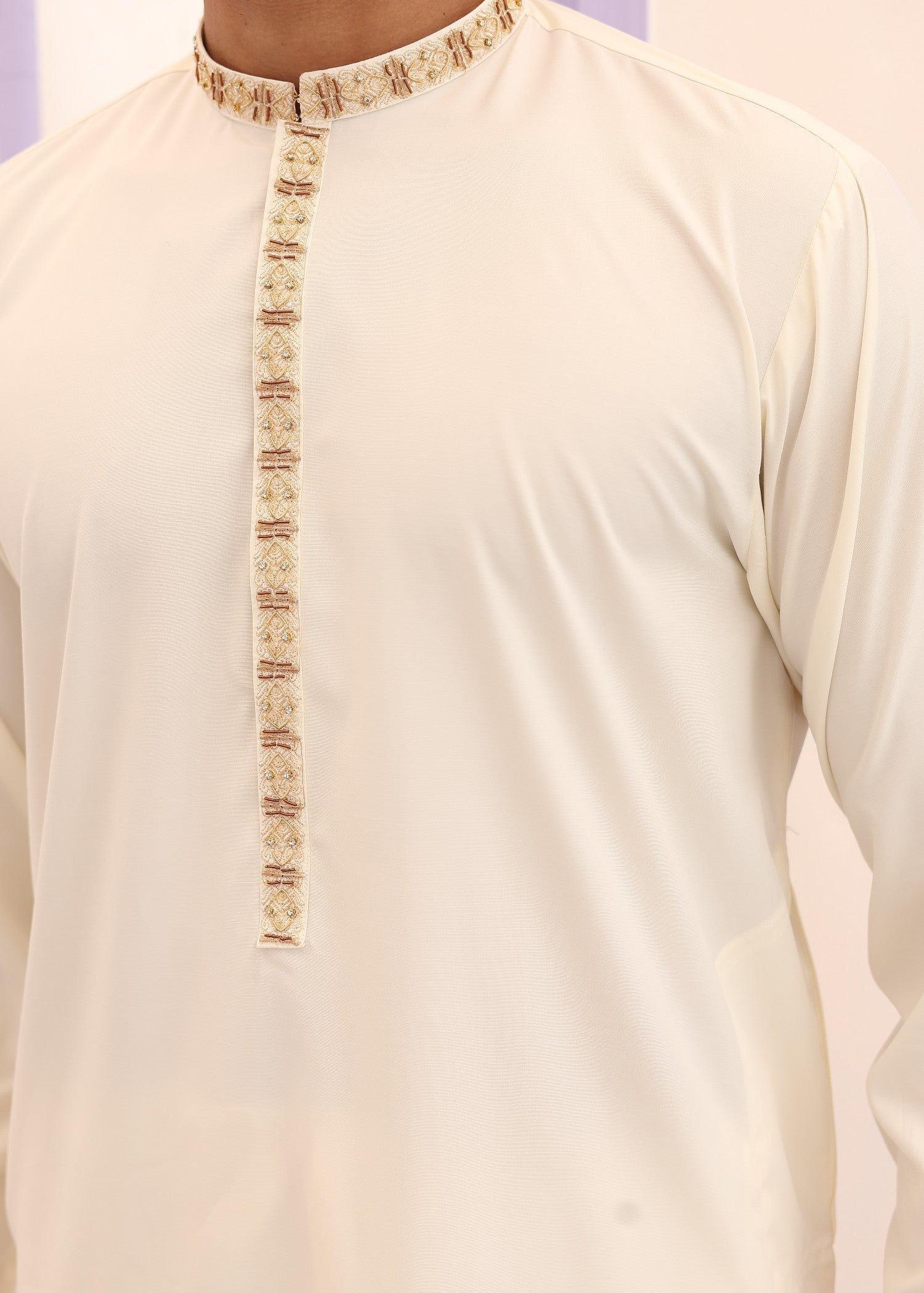 wash & wear Kurta Set in Cream