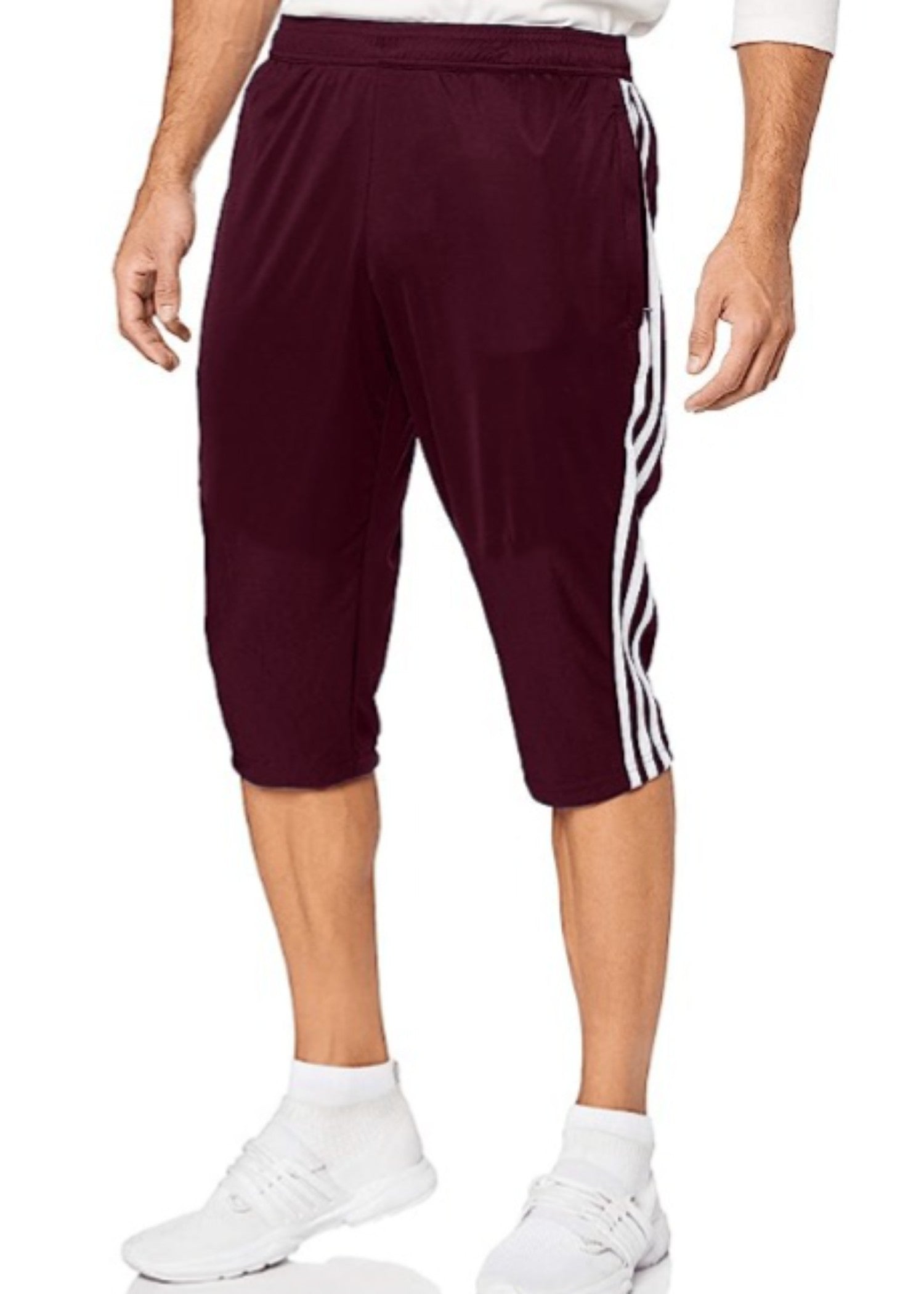 cotton jersey Shorts in Burgundy