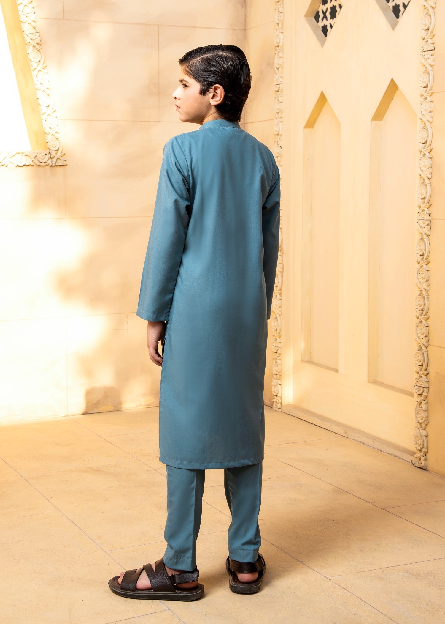 wash & wear Kurta Set in Sky blue