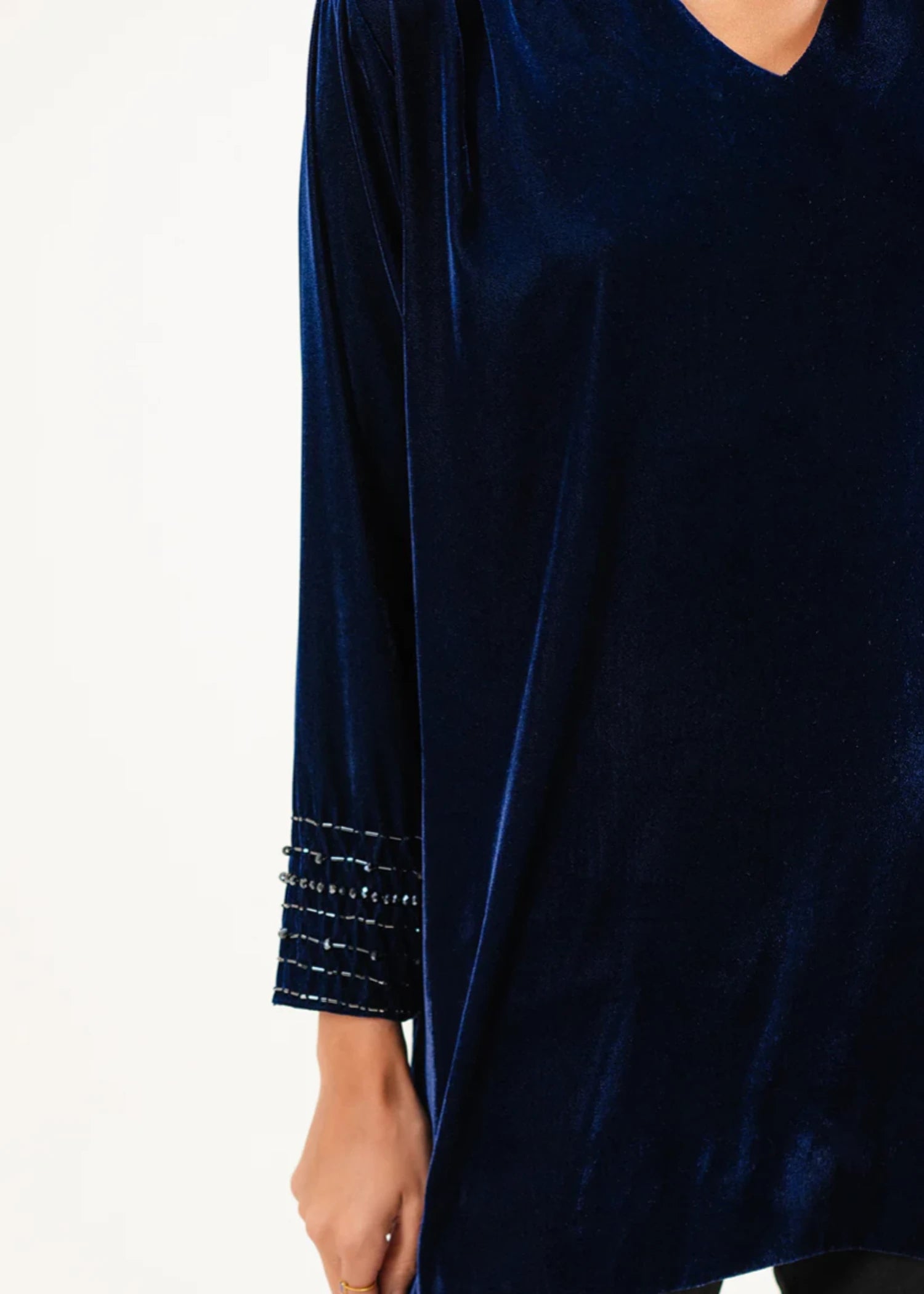 velvet Top in Blue