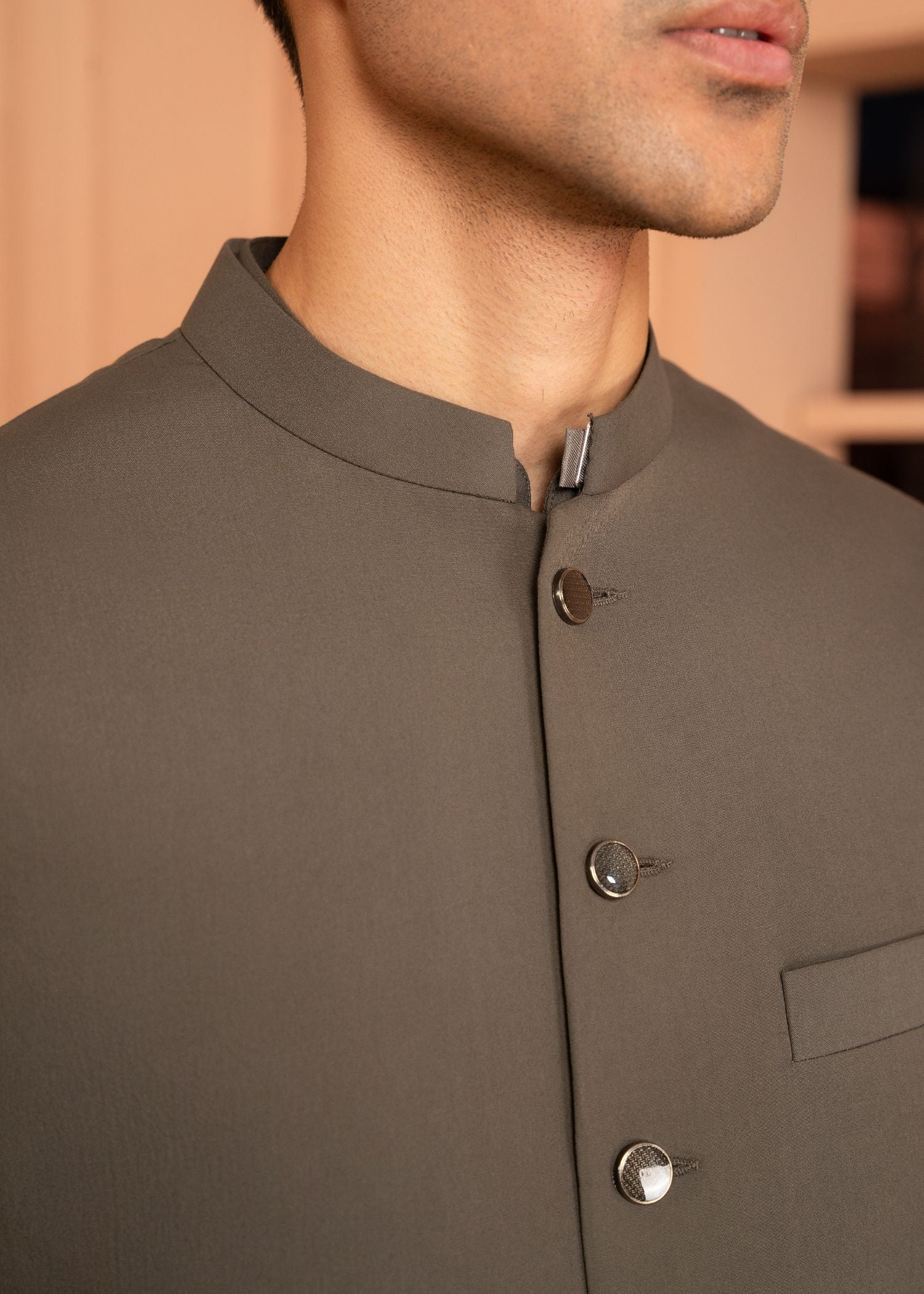 wash & wear Waistcoat in Slate grey