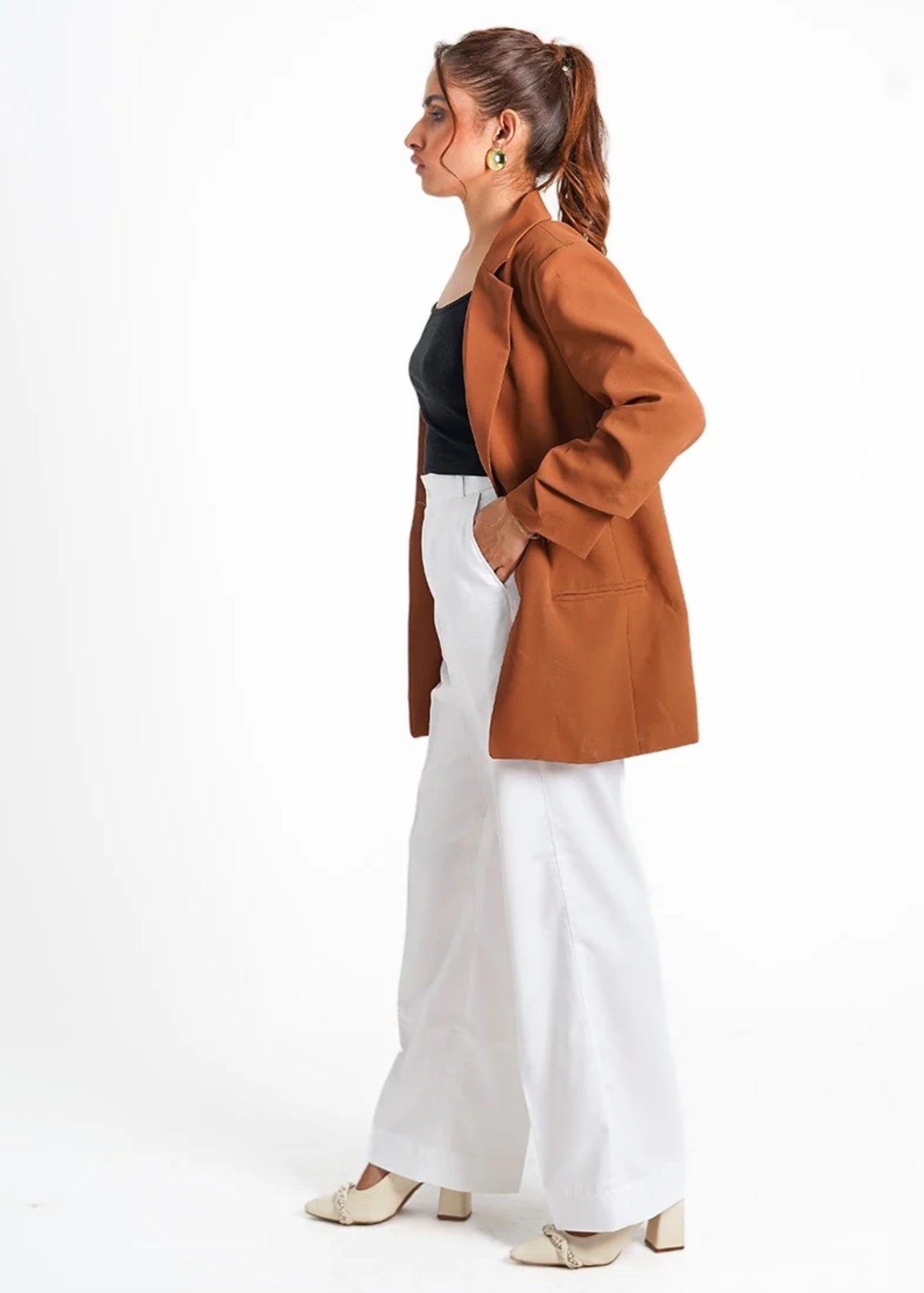 polycotton Pants in White
