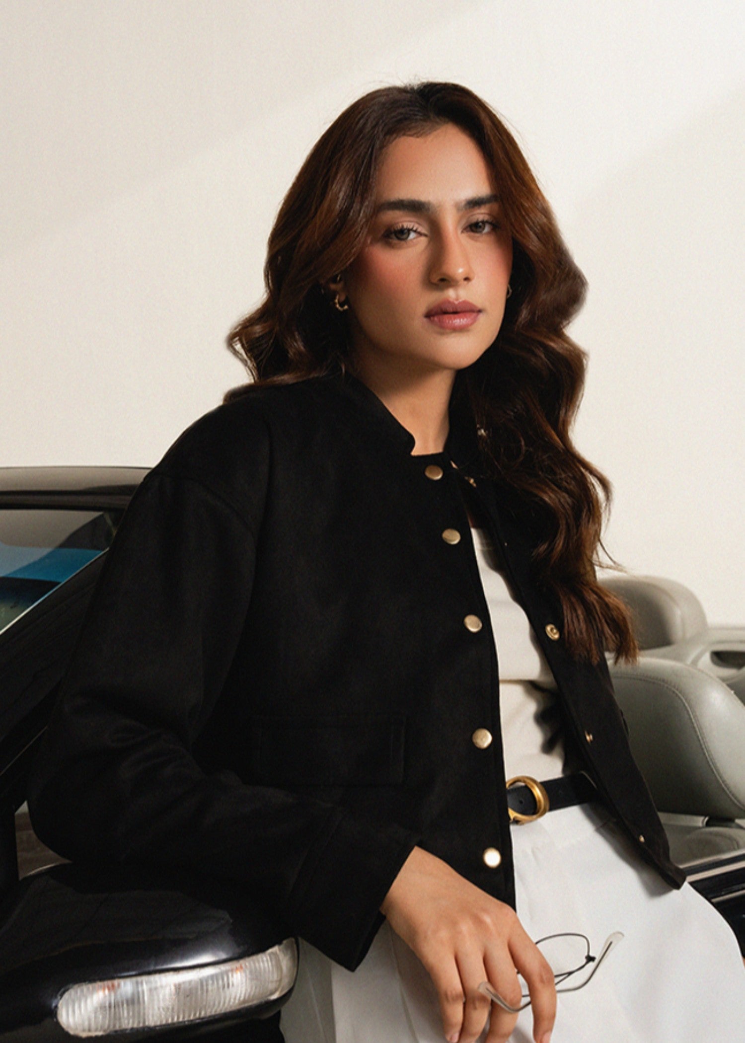 cotton Jacket in Black