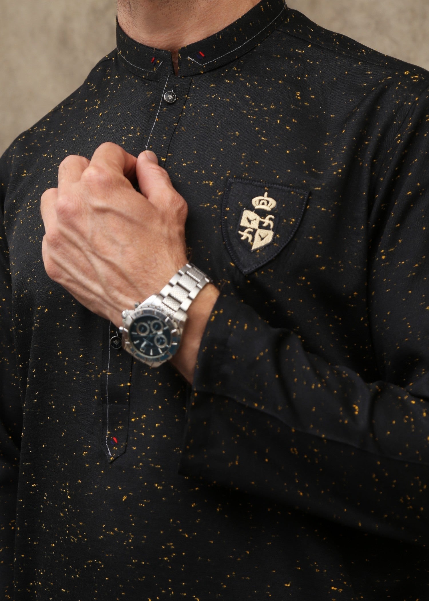 cotton Kurta in Black