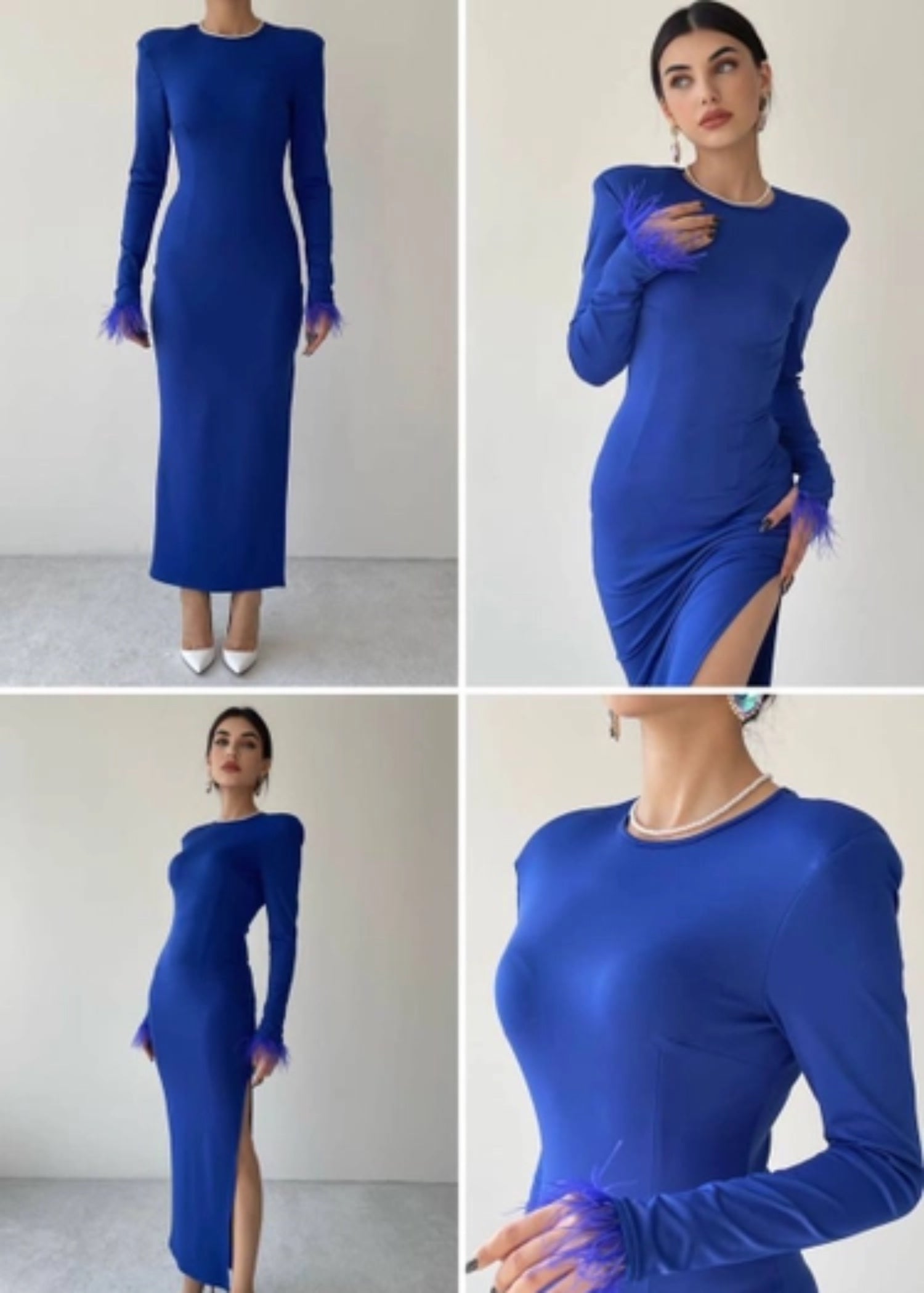 viscose jersey Dress in Blue
