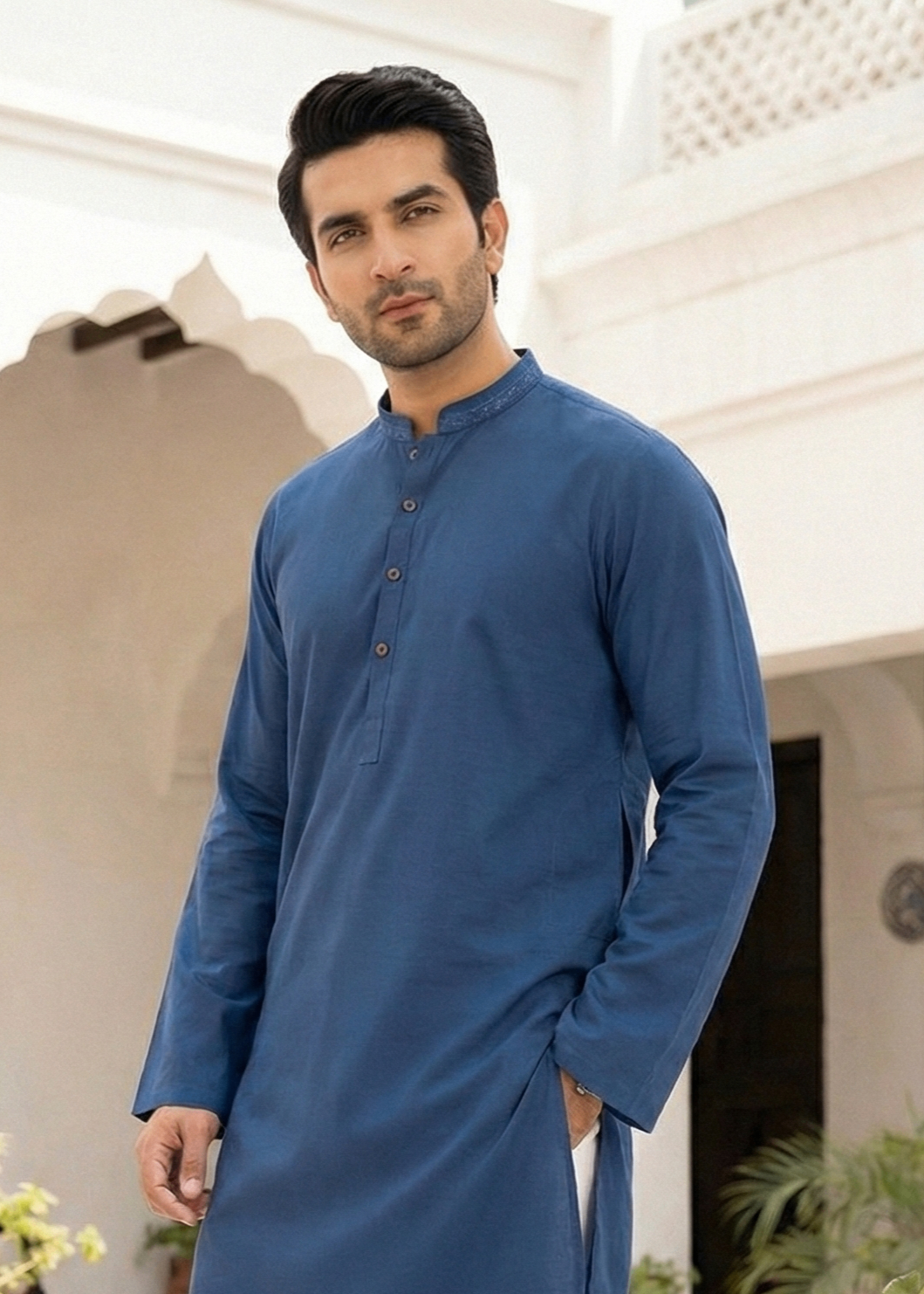 wash & wear Kurta in Blue
