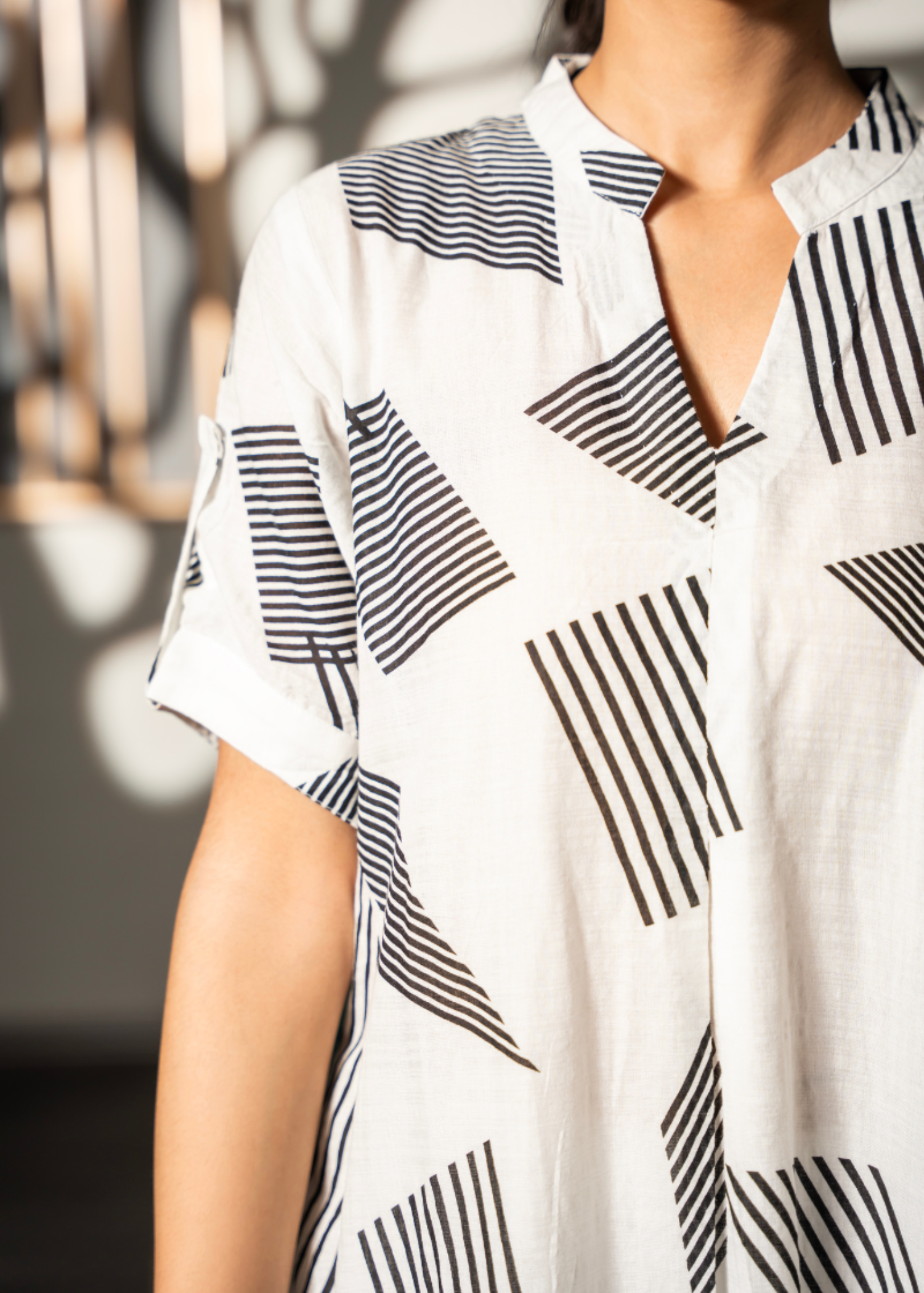 lawn Kaftan in White