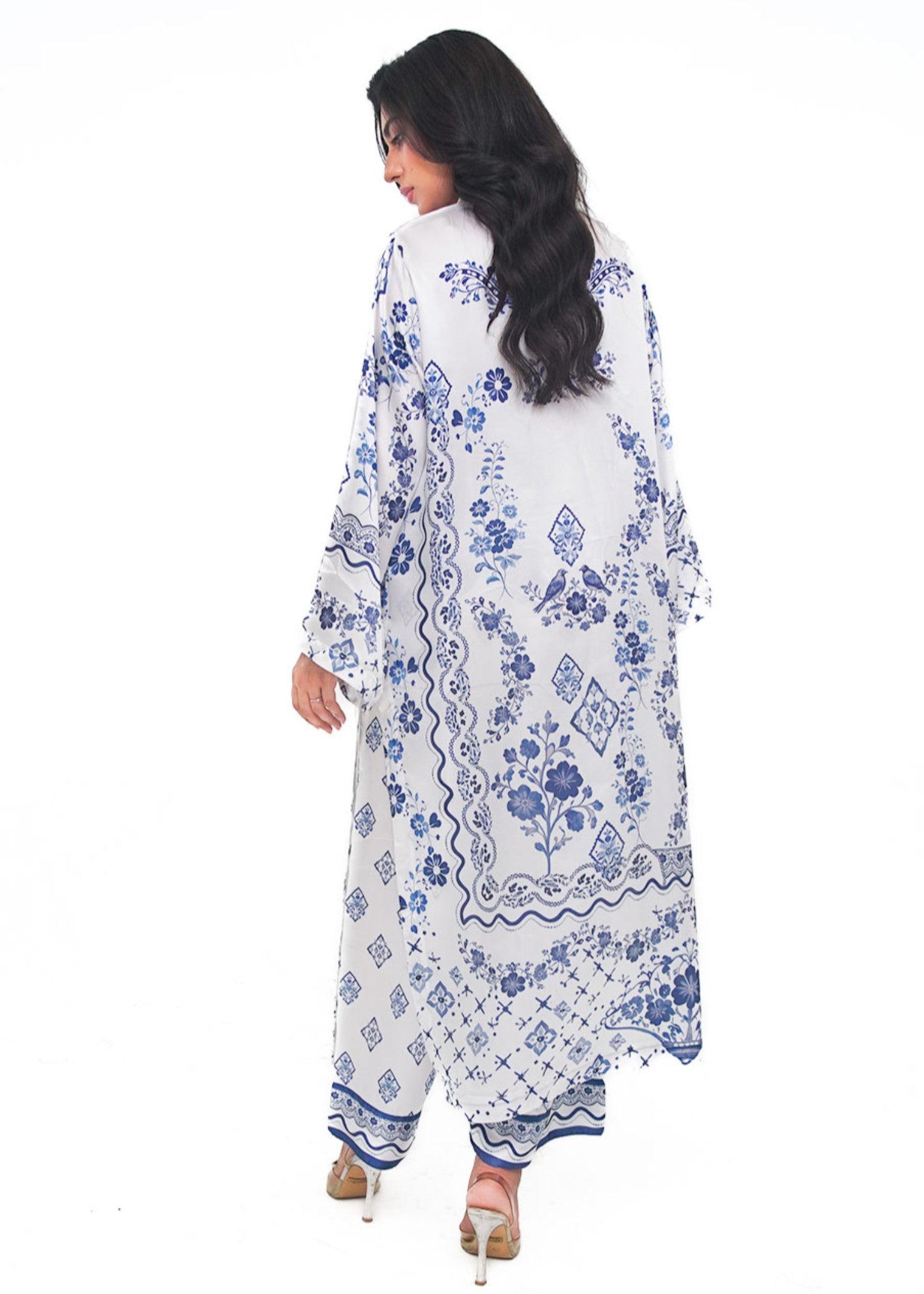 silk charmeuse Co Ord Sets in White