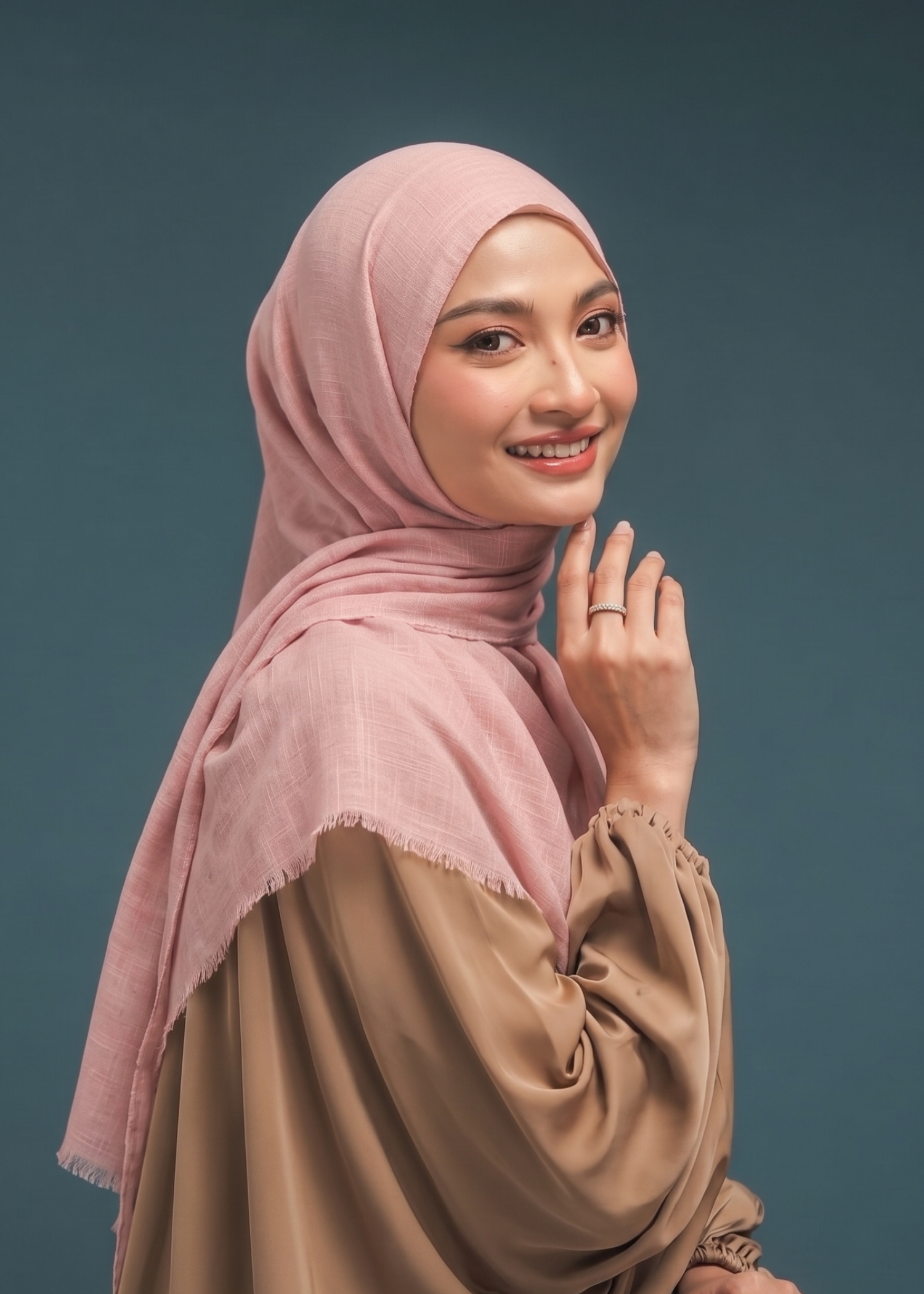 lawn Hijab in Blush pink