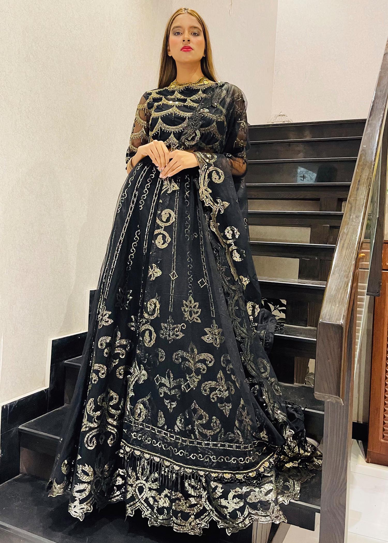 net Unstitched in Black
