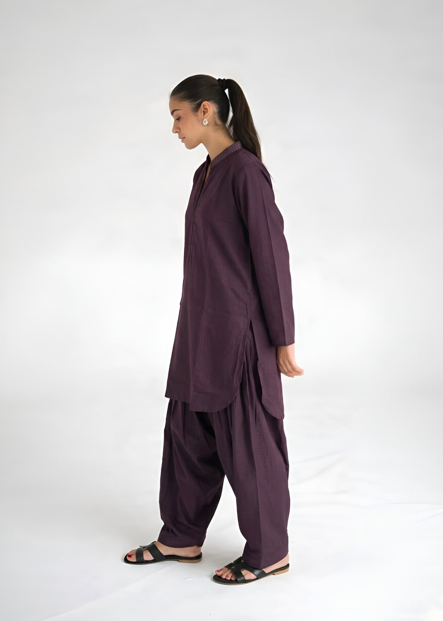 linen Co Ord Sets in Dark brown