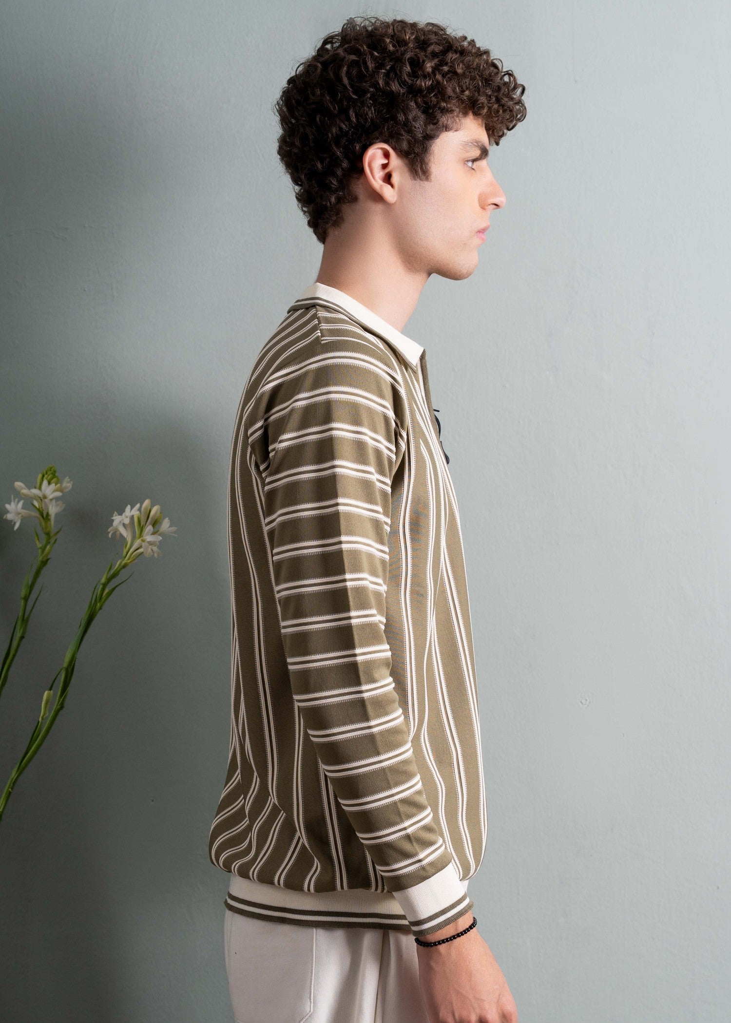 fleece Sweatshirt in Coffee brown