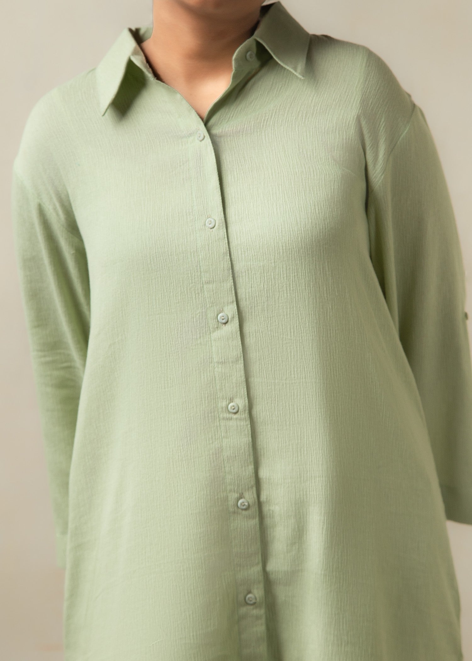 cotton linen Co Ord Sets in Tea green