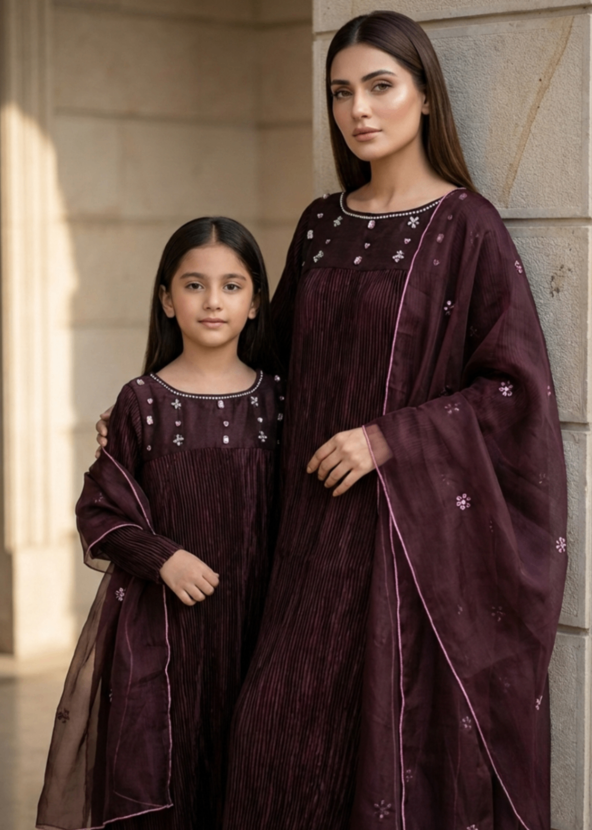 silk Maxi in Burgundy