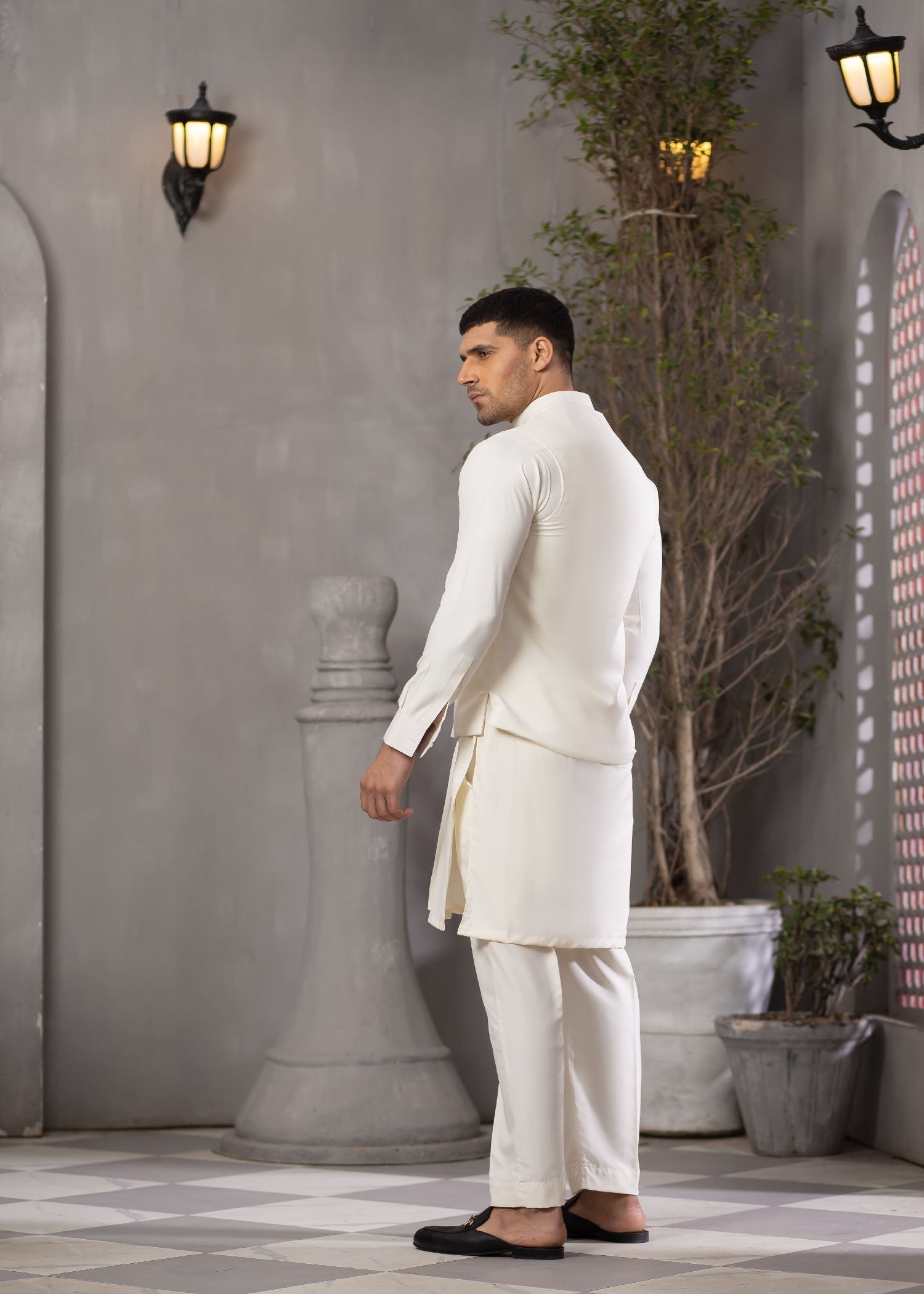 boski Waistcoat in White by X Men