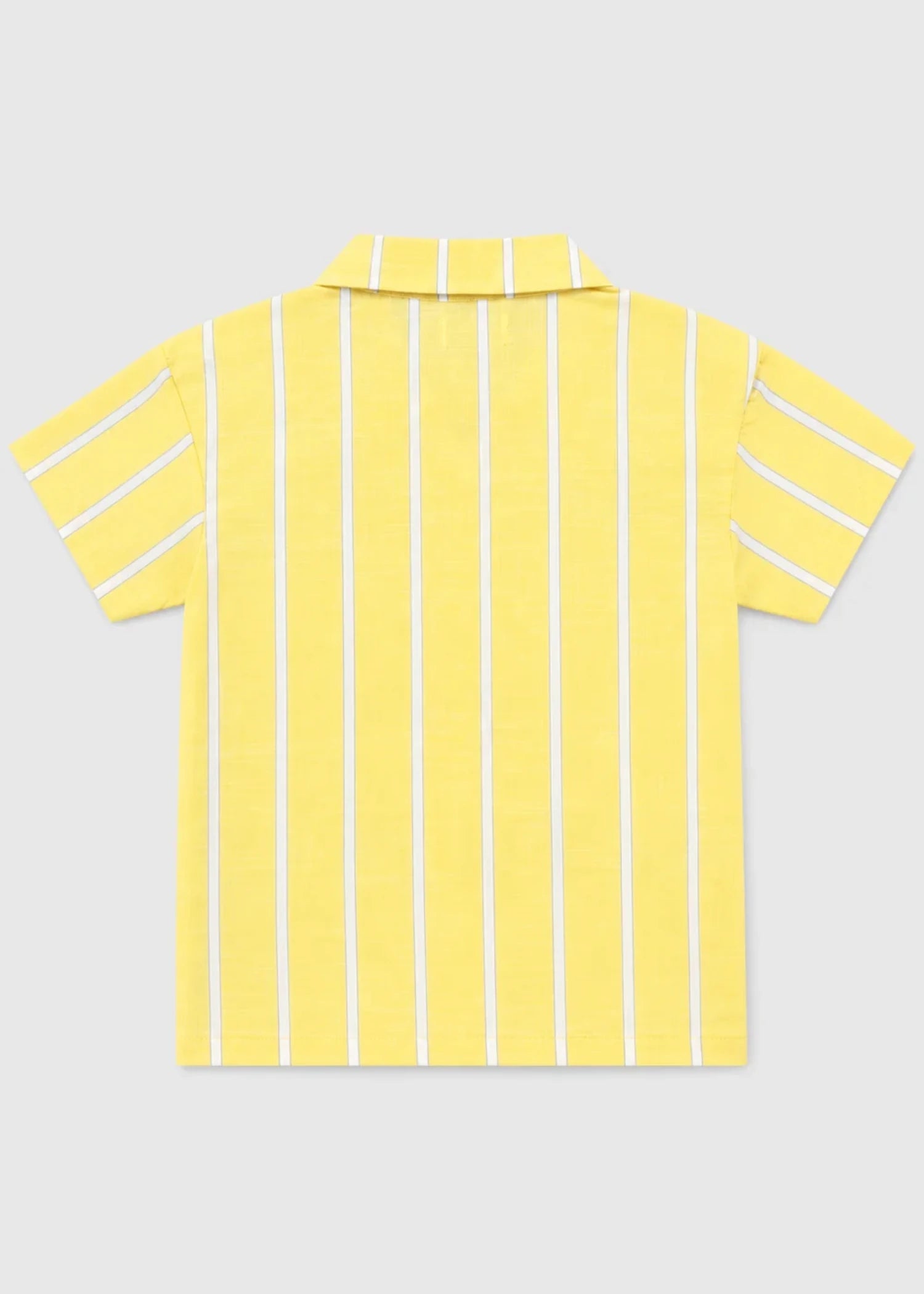 cotton Casual Shirt in Yellow, white