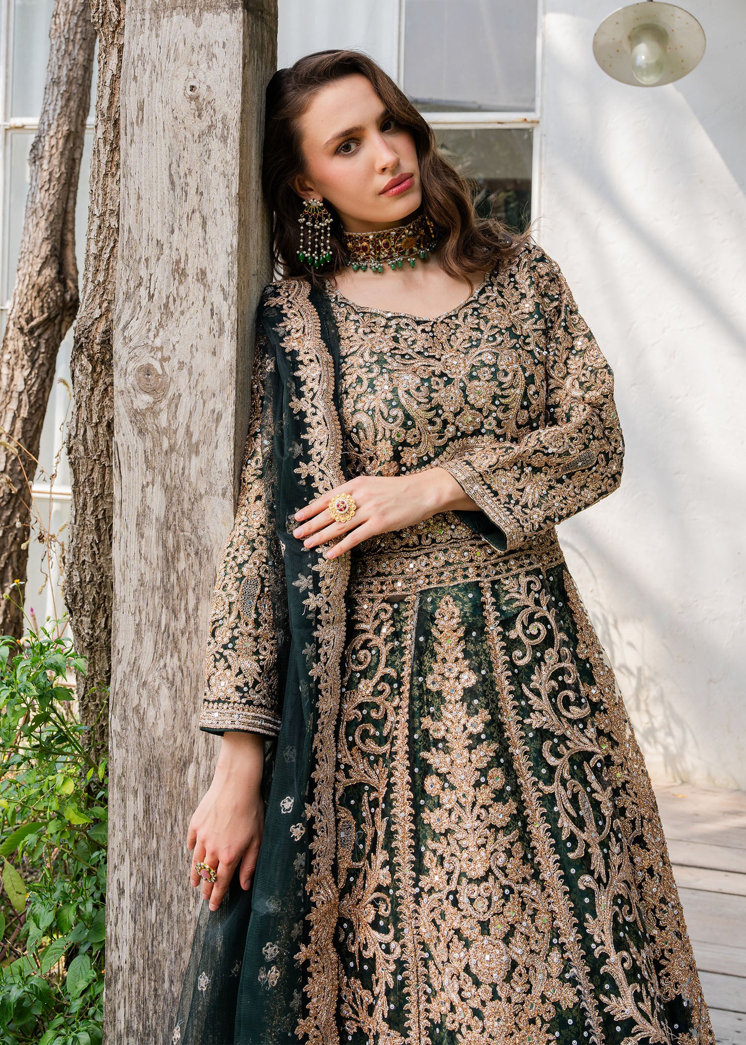 net Maxi in Emerald green