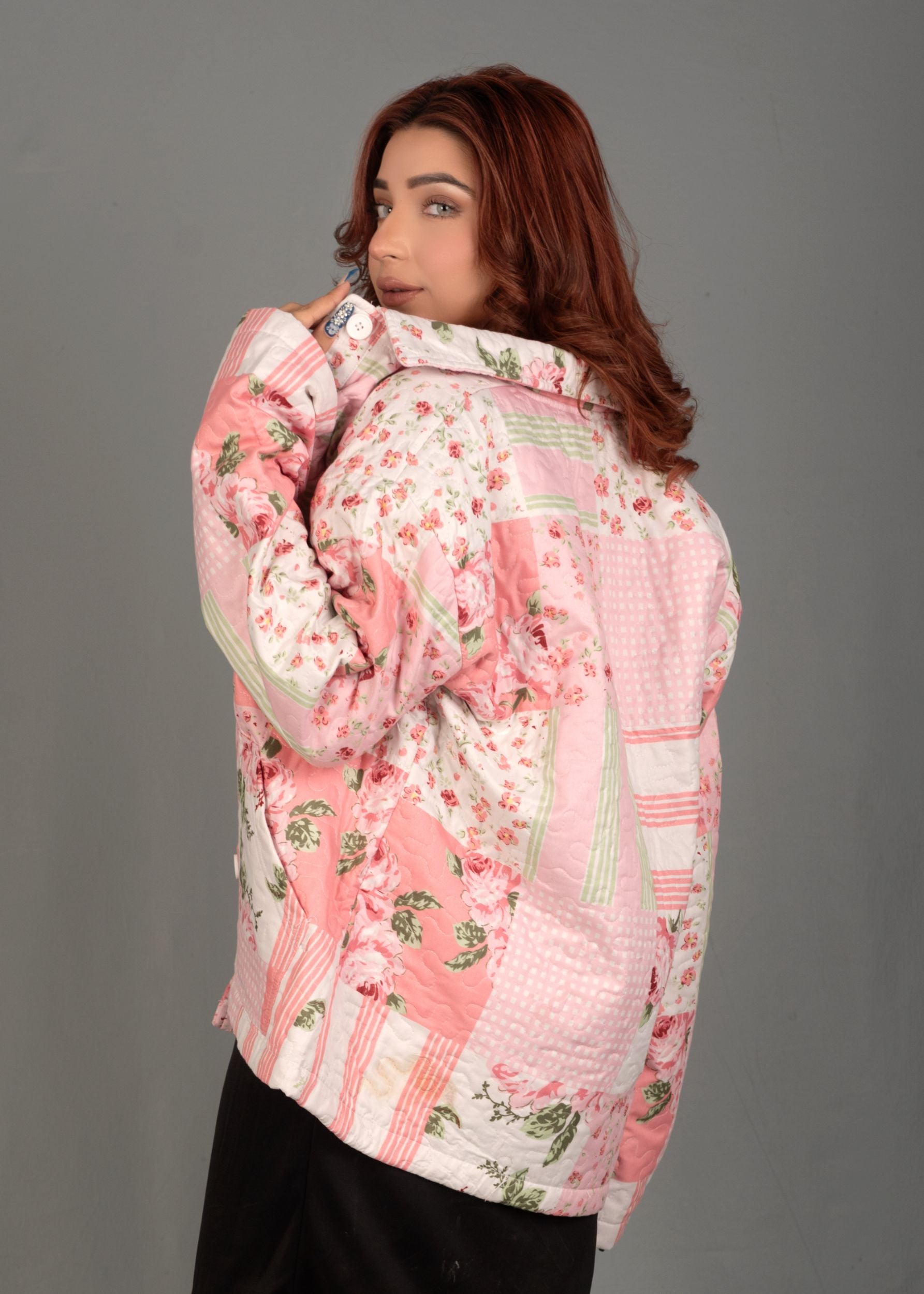 cotton Jacket in Pink