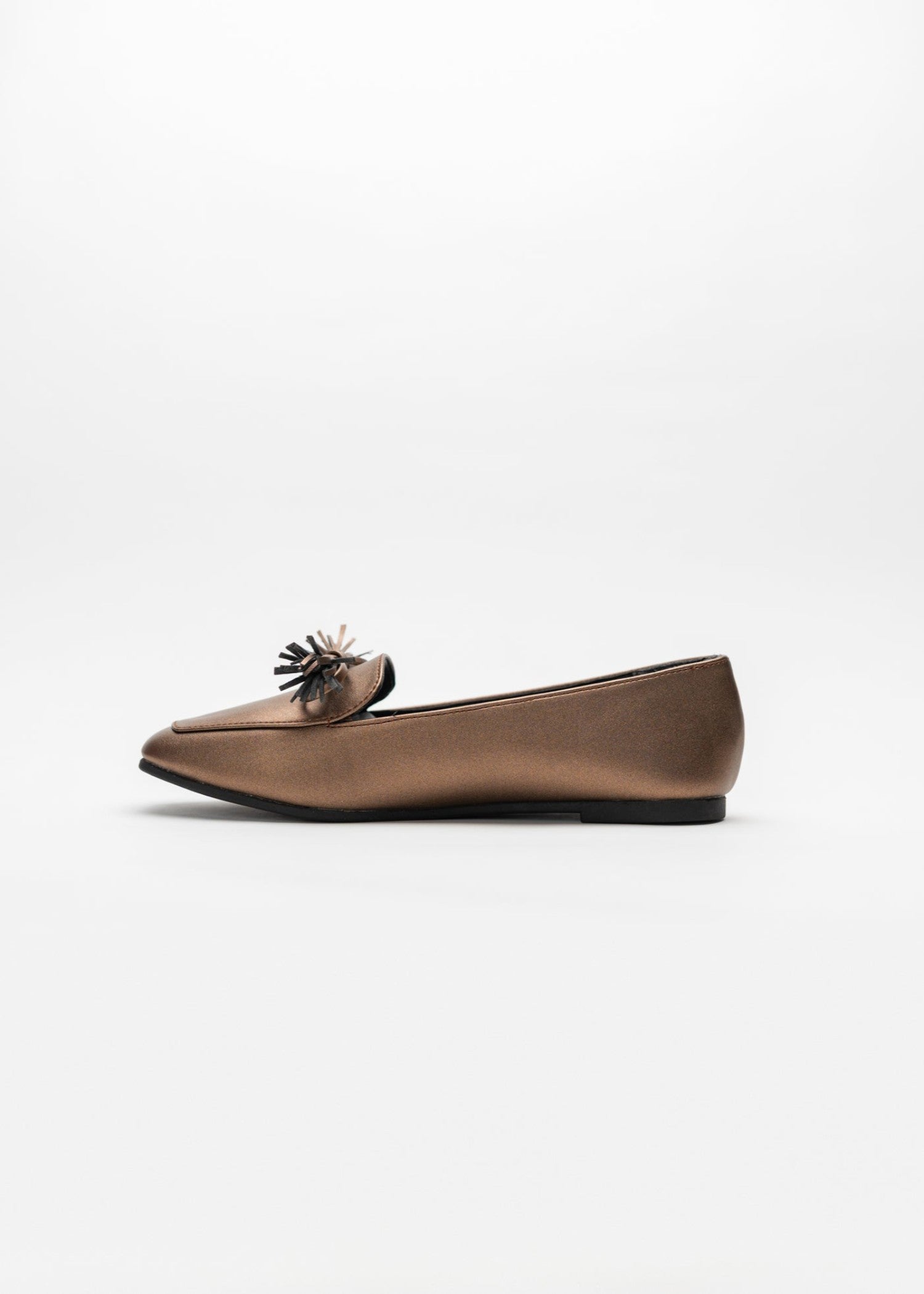 Loafers in Bronze orange by - High Quality Women Loafers CZY8517