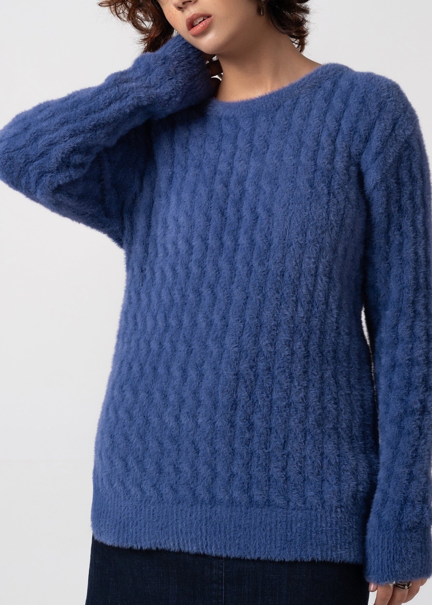 wool Sweater in Sapphire blue