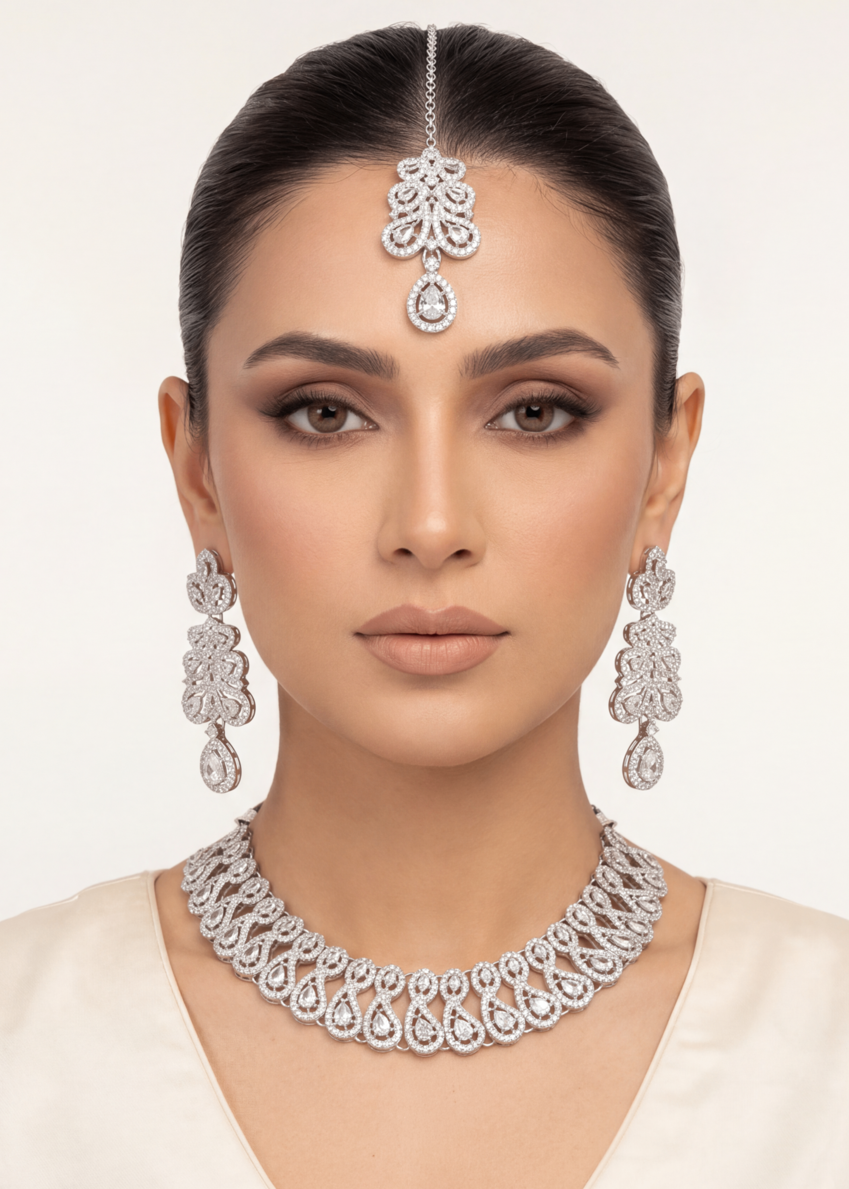 Jewelry Set in Silver Color by - Trendy Women Jewelry Set TIN4591