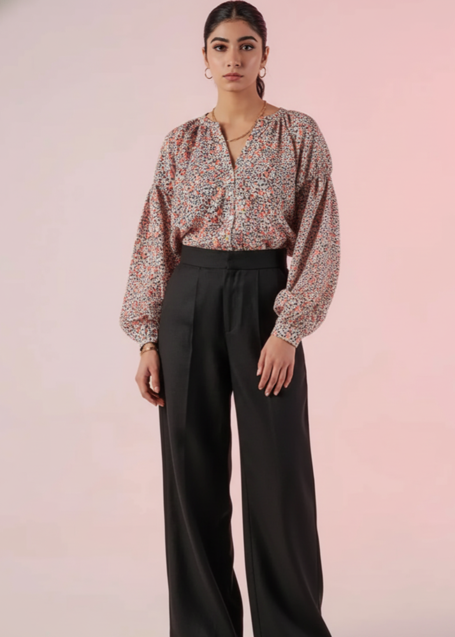 polyester Top in Multi