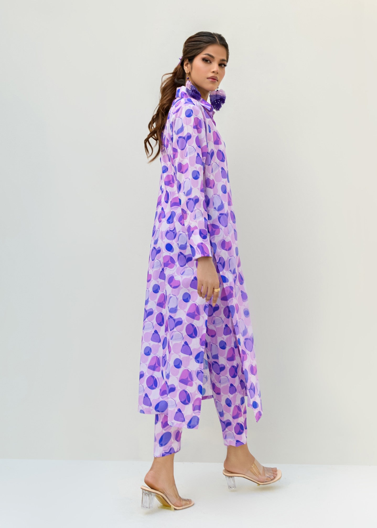 cambric Co ord Sets in Purple