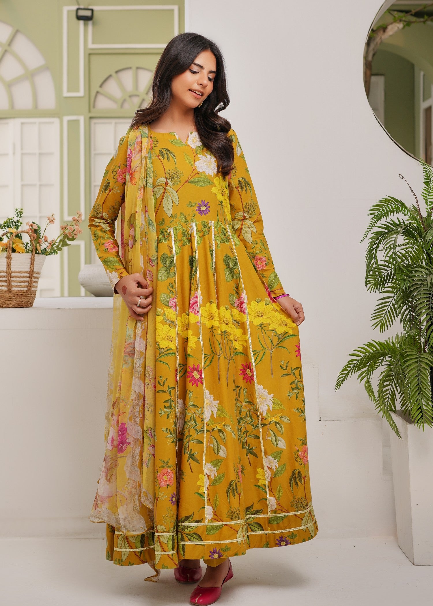 lawn Maxi in Mustard