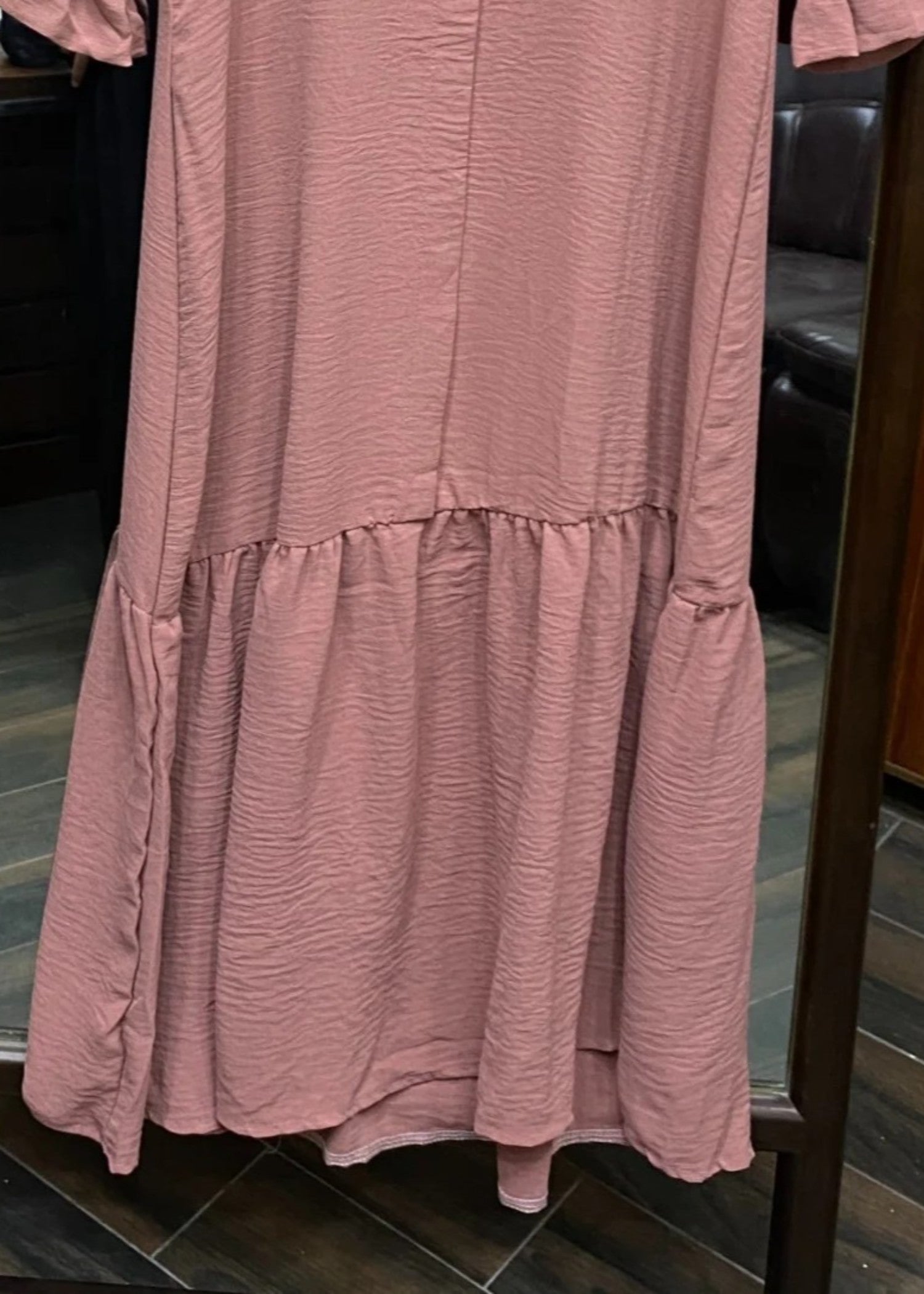crepe Maxi in Rose pink