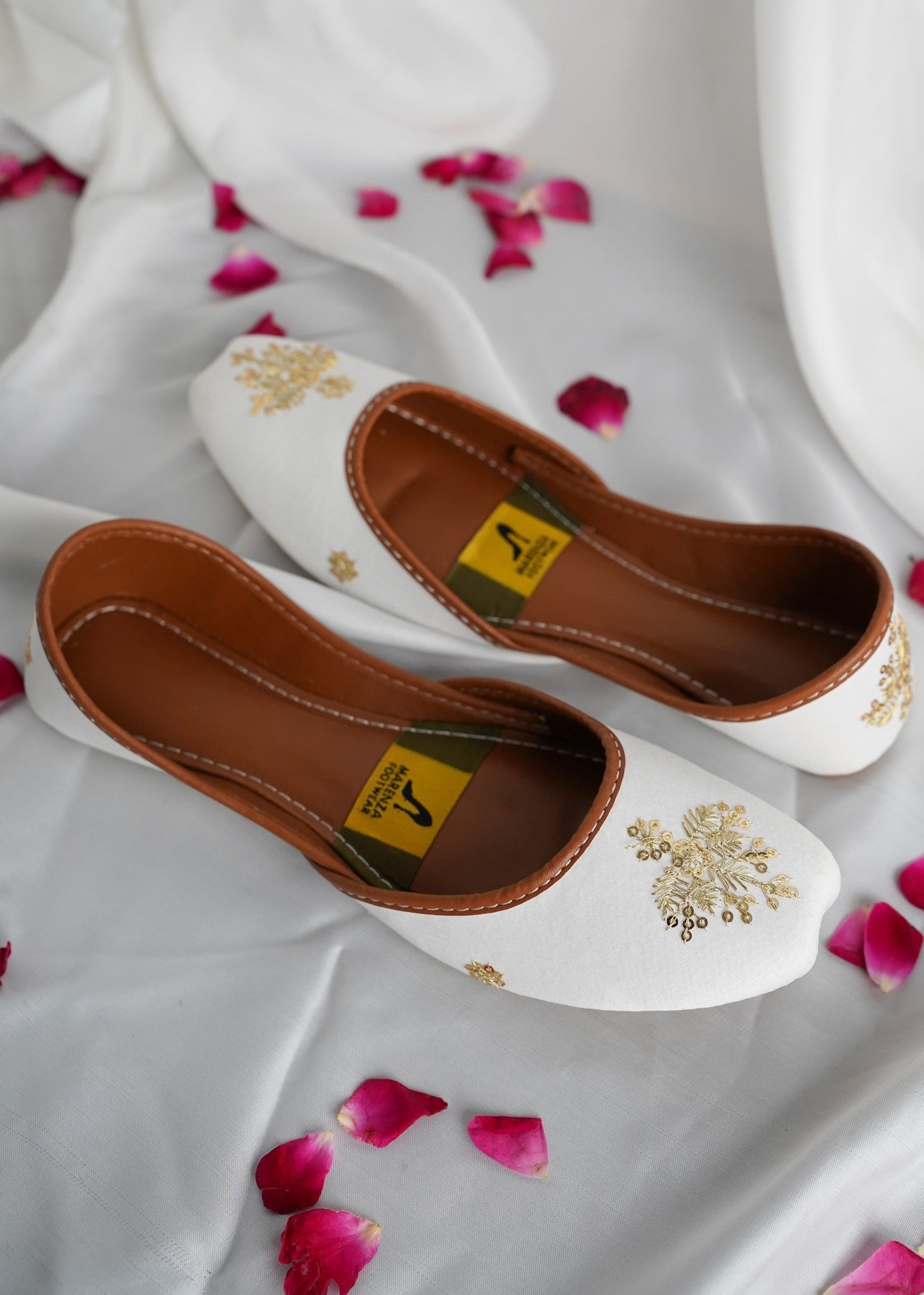 Khussa in Milk by - High Quality Women Khussa NZW7123