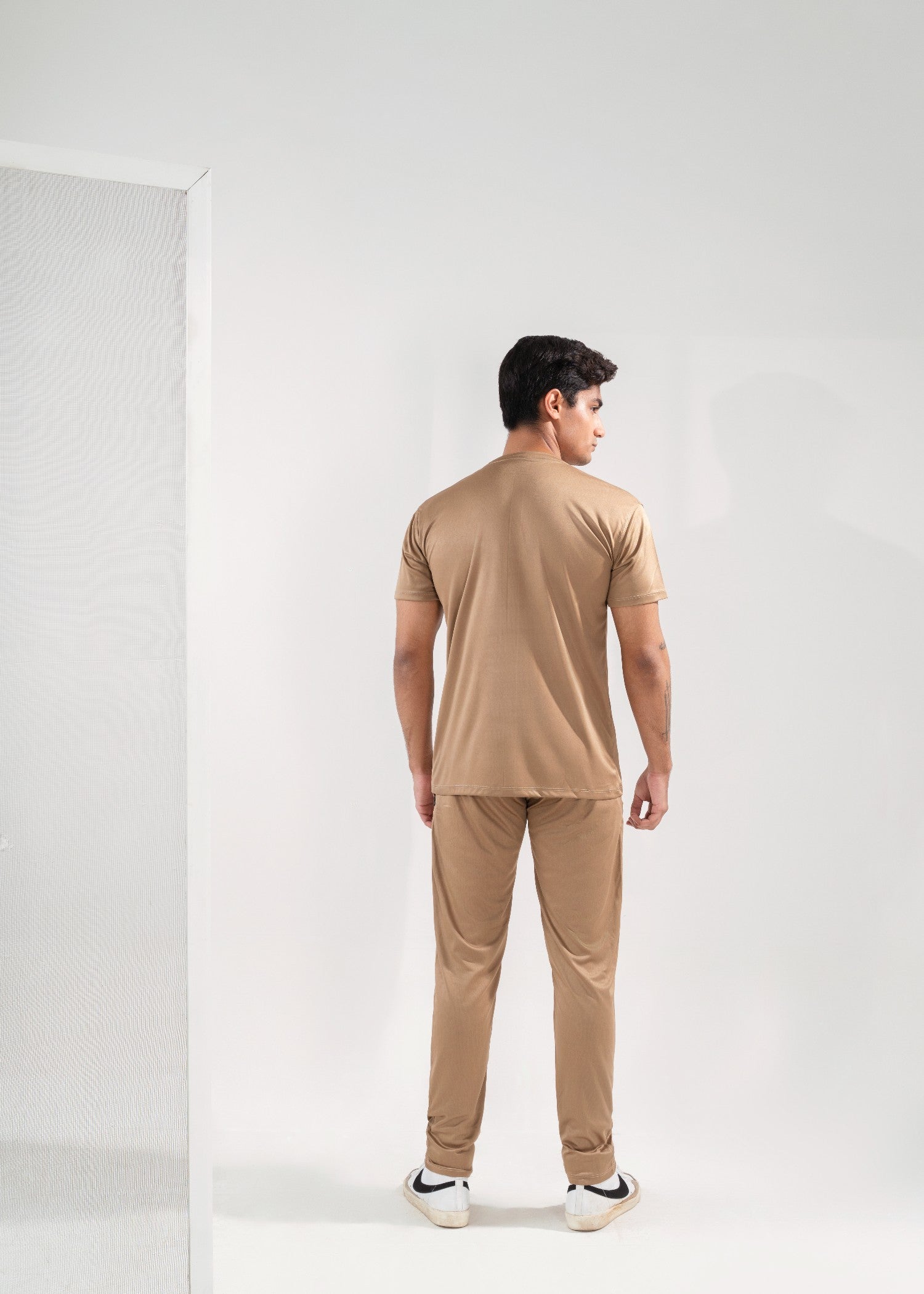polyester Tracksuit in Beige