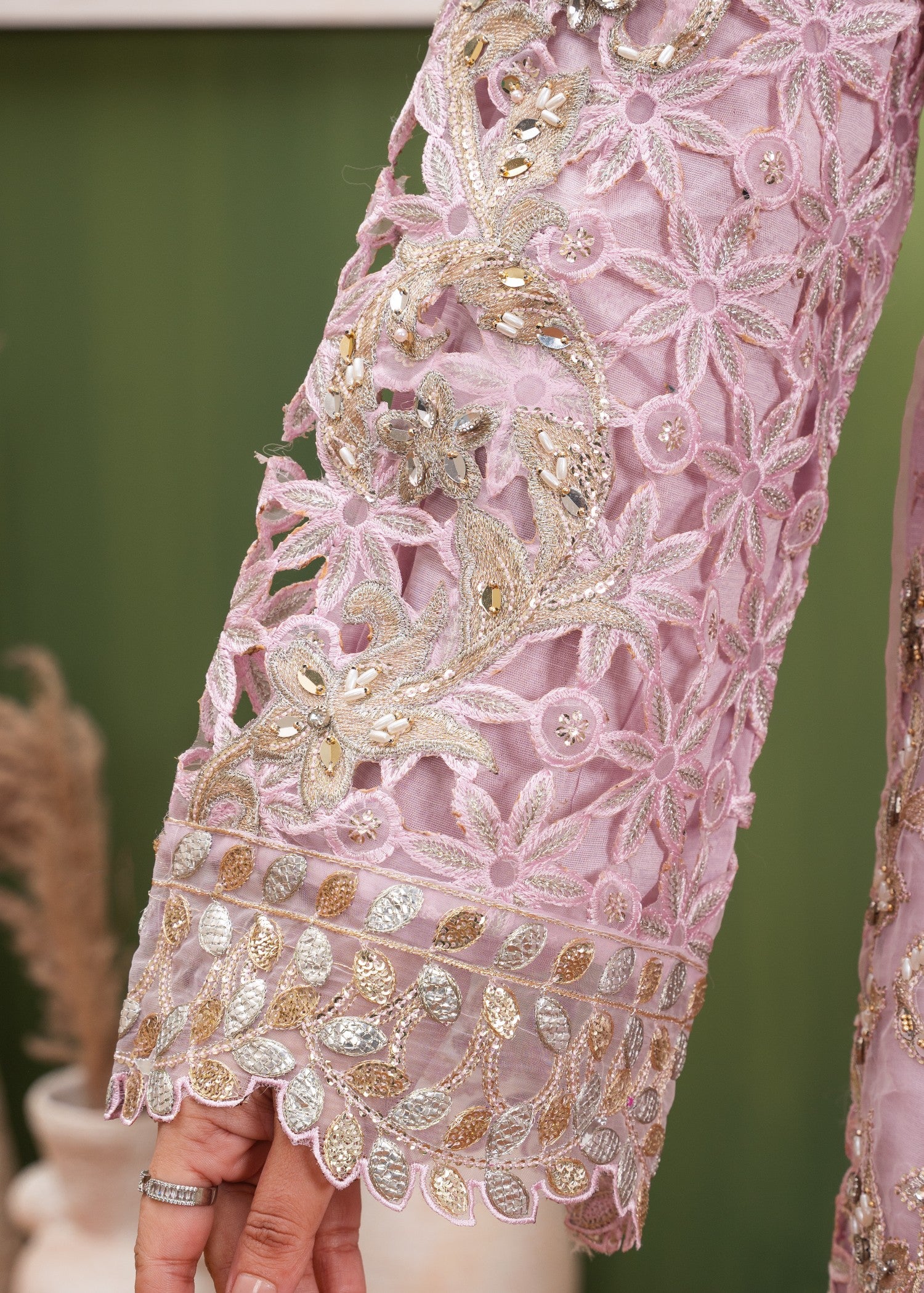 organza Sharara in Pink