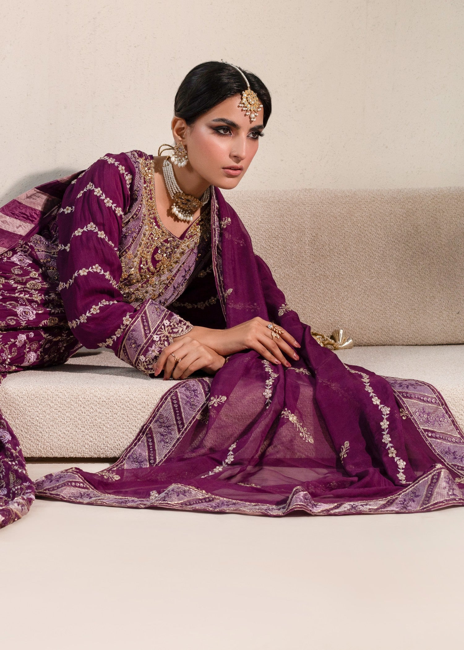 chiffon Maxi in Plum