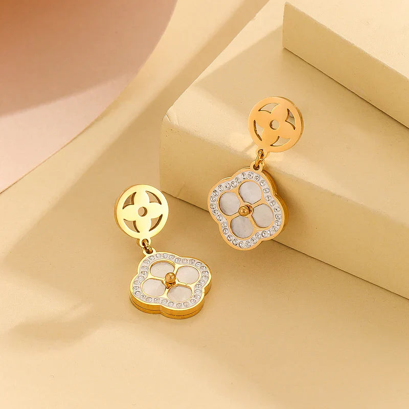 Earrings in White Color by - Trendy Women Earrings CCR2774