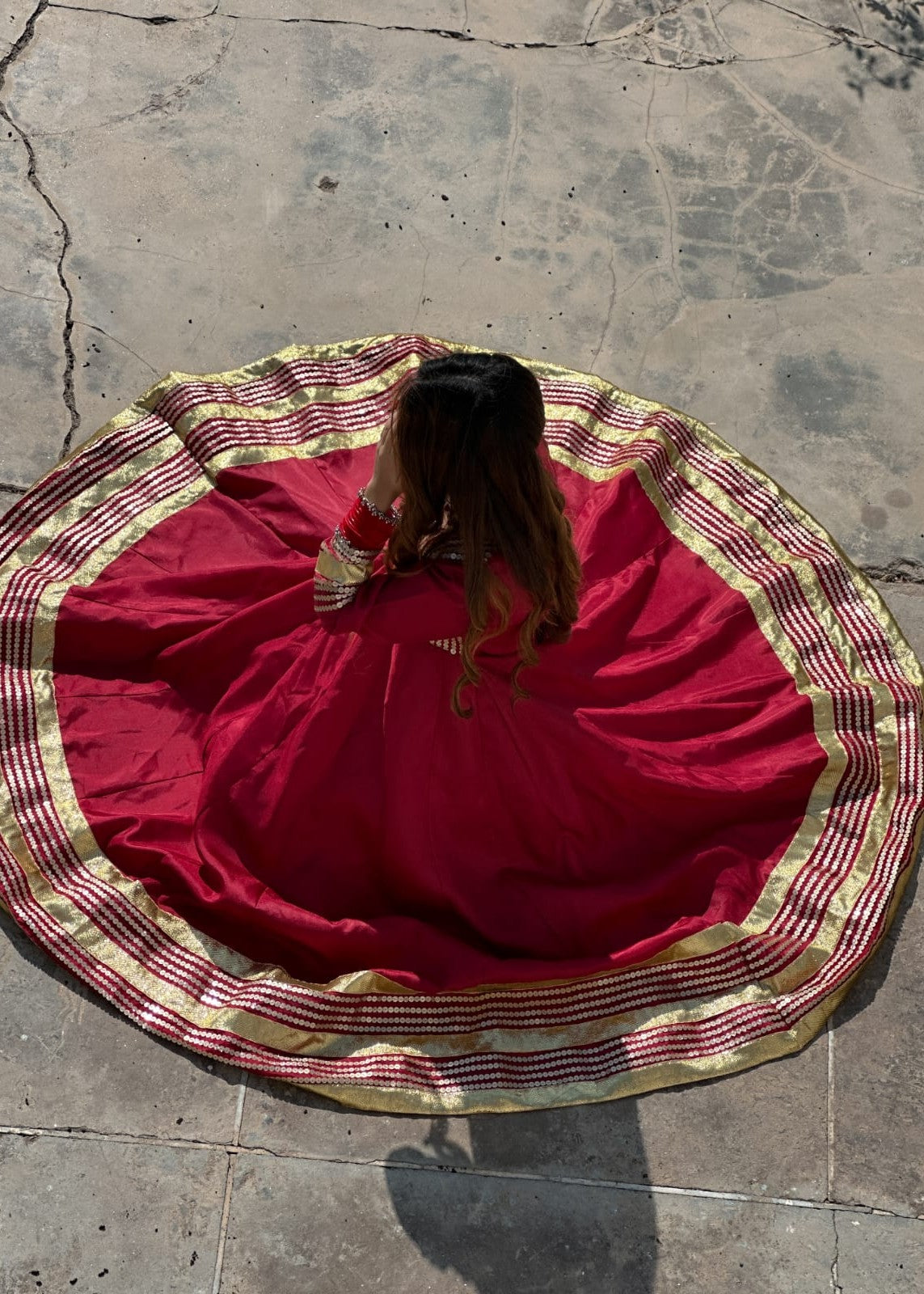 satin silk Maxi in Maroon