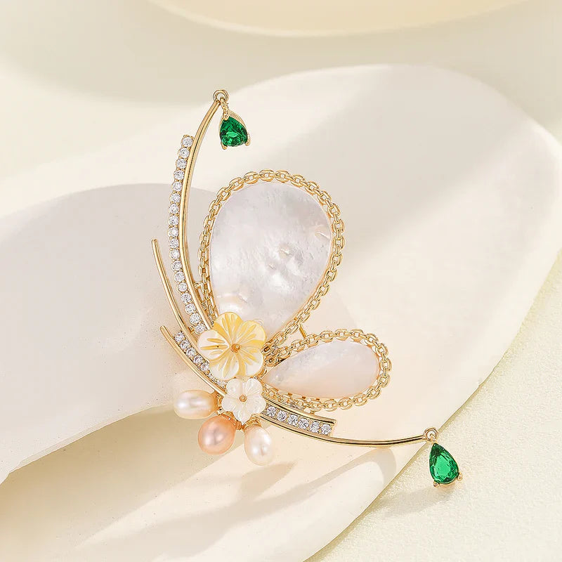 Brooch in Multi Color by - Trendy Women Brooch ZLB6318