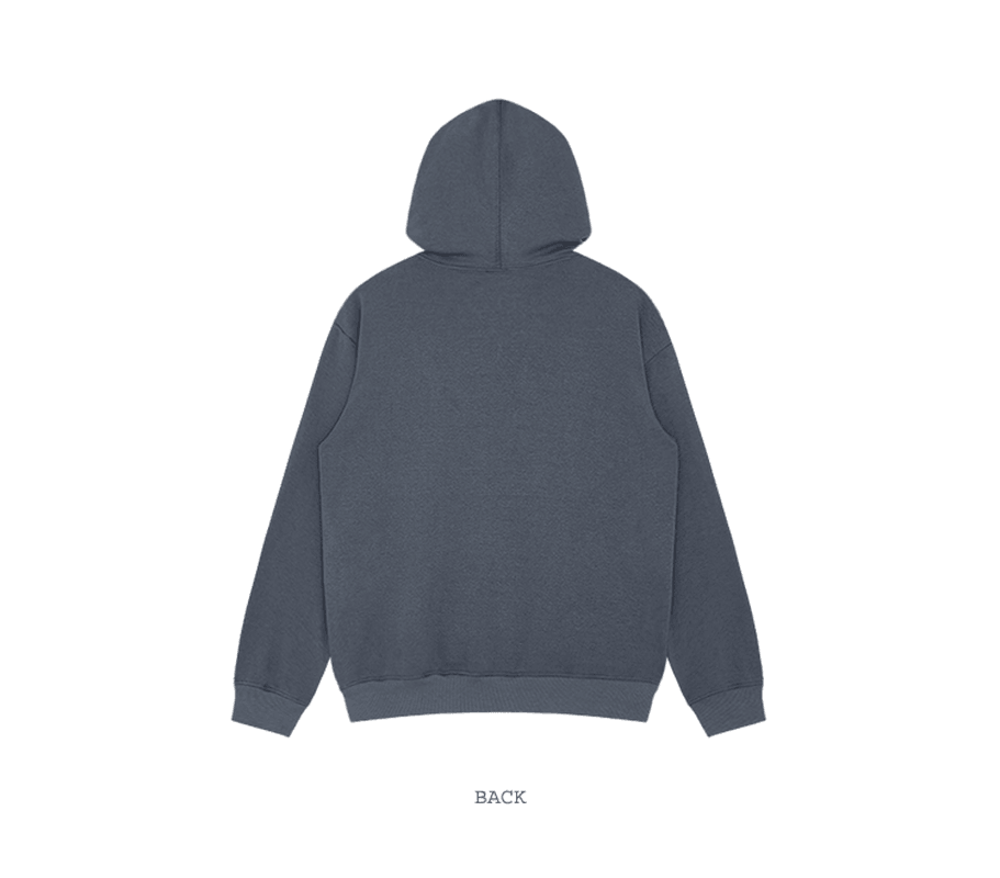 Retro Font European and American Style plus Velvet Hooded Pullover Street Fried Sweater