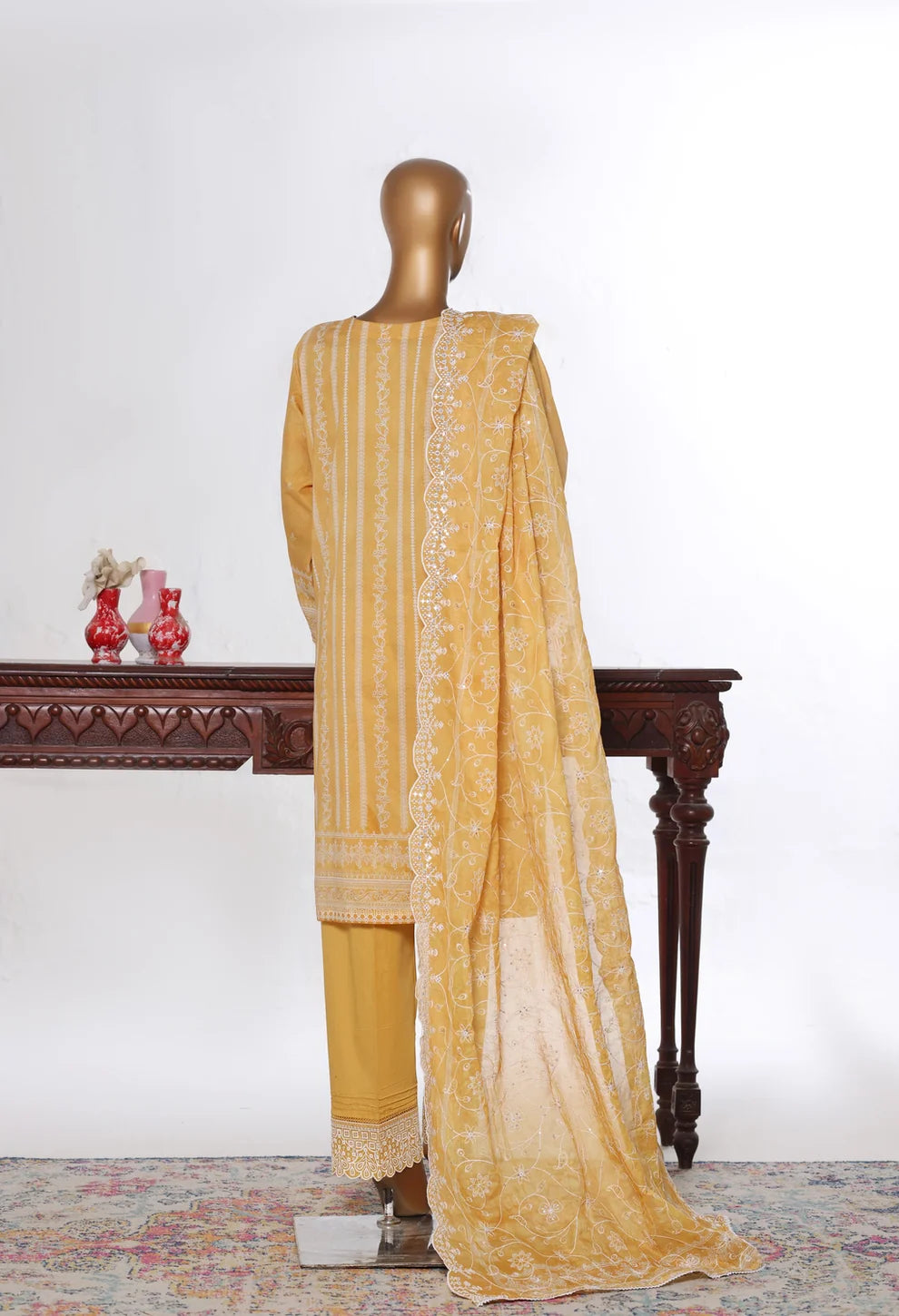 RTW White & White Embroidered Lawn – 8