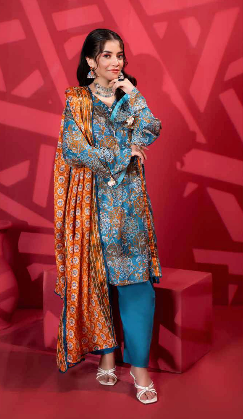 Printed Summer Lawn Drop 15 – 1