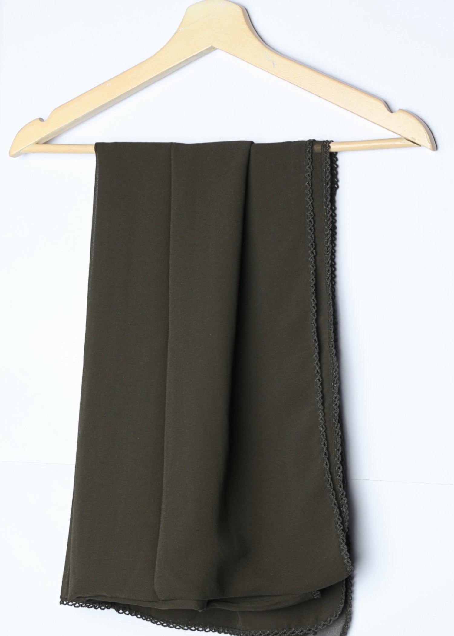 georgette Hijab in Army green