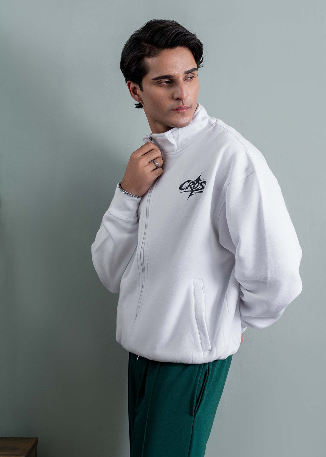 fleece Jacket in White