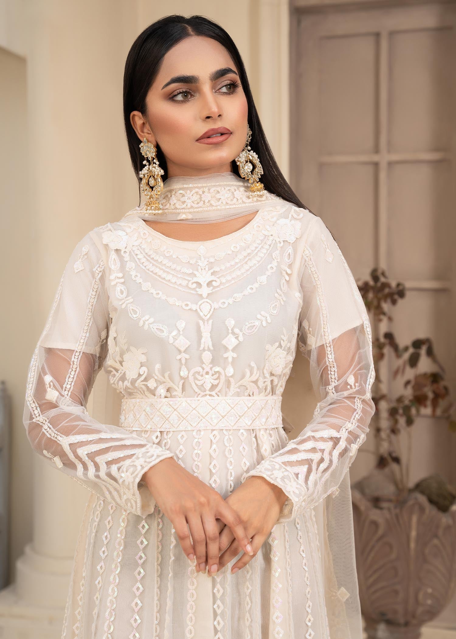 net Maxi in Off-white