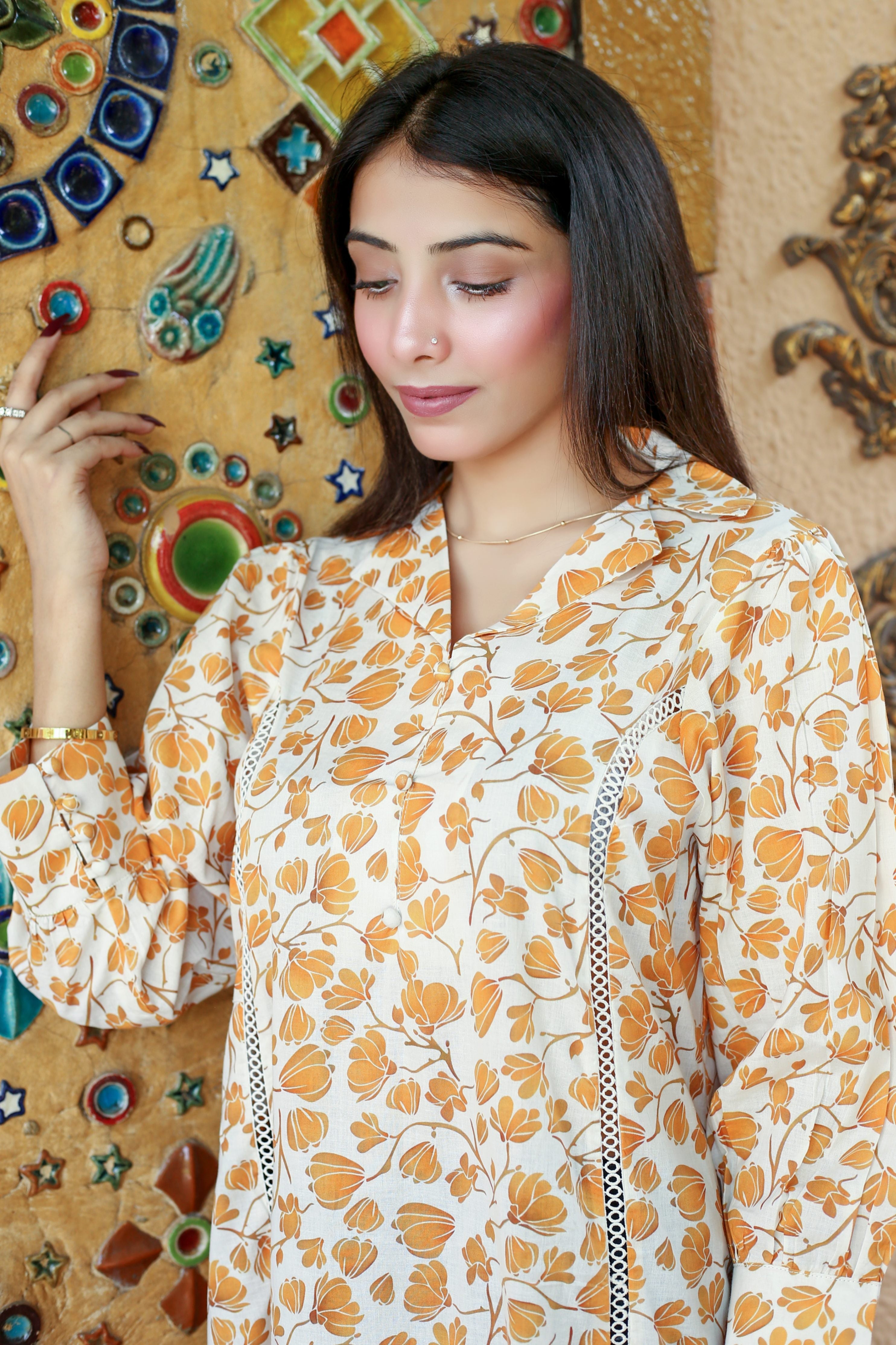 cotton Dress in Mellow yellow