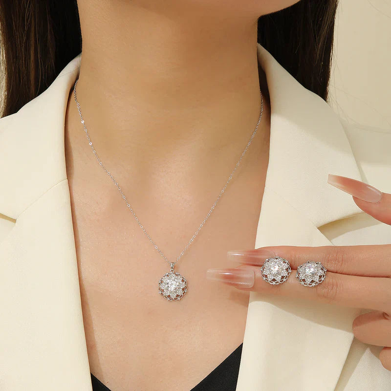 Jewelry Set in Silver Color by - Trendy Women Jewelry Set MUJ6595