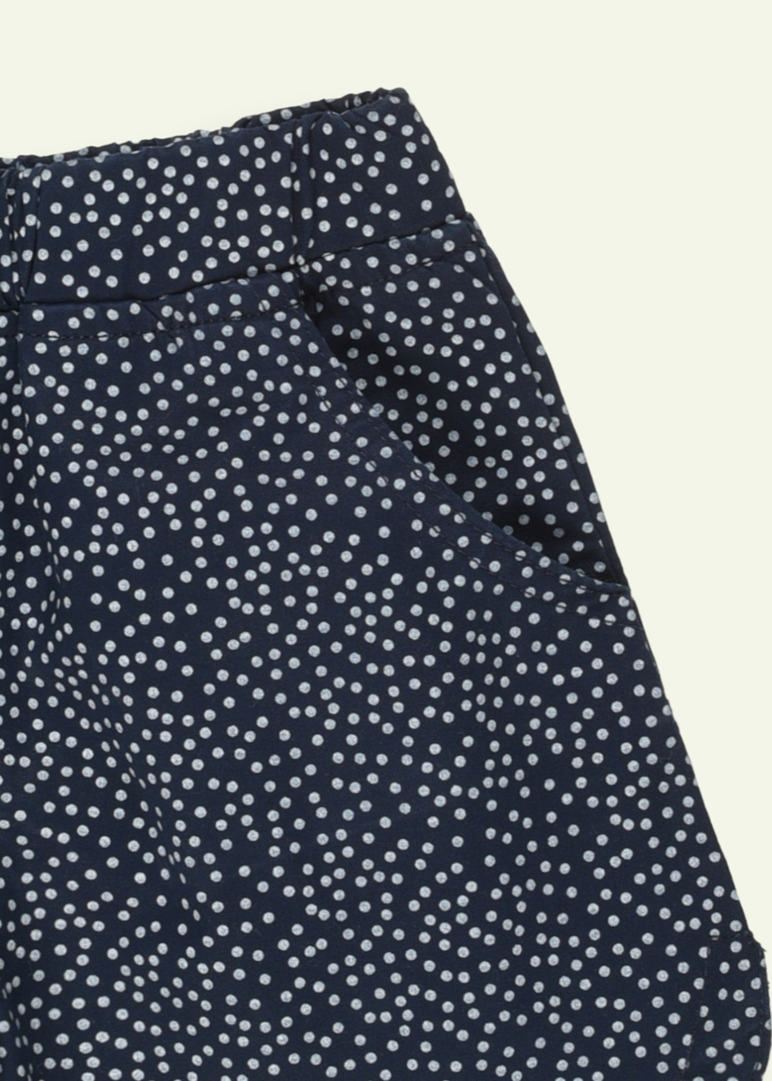 twill cotton Shorts in Navy blue
