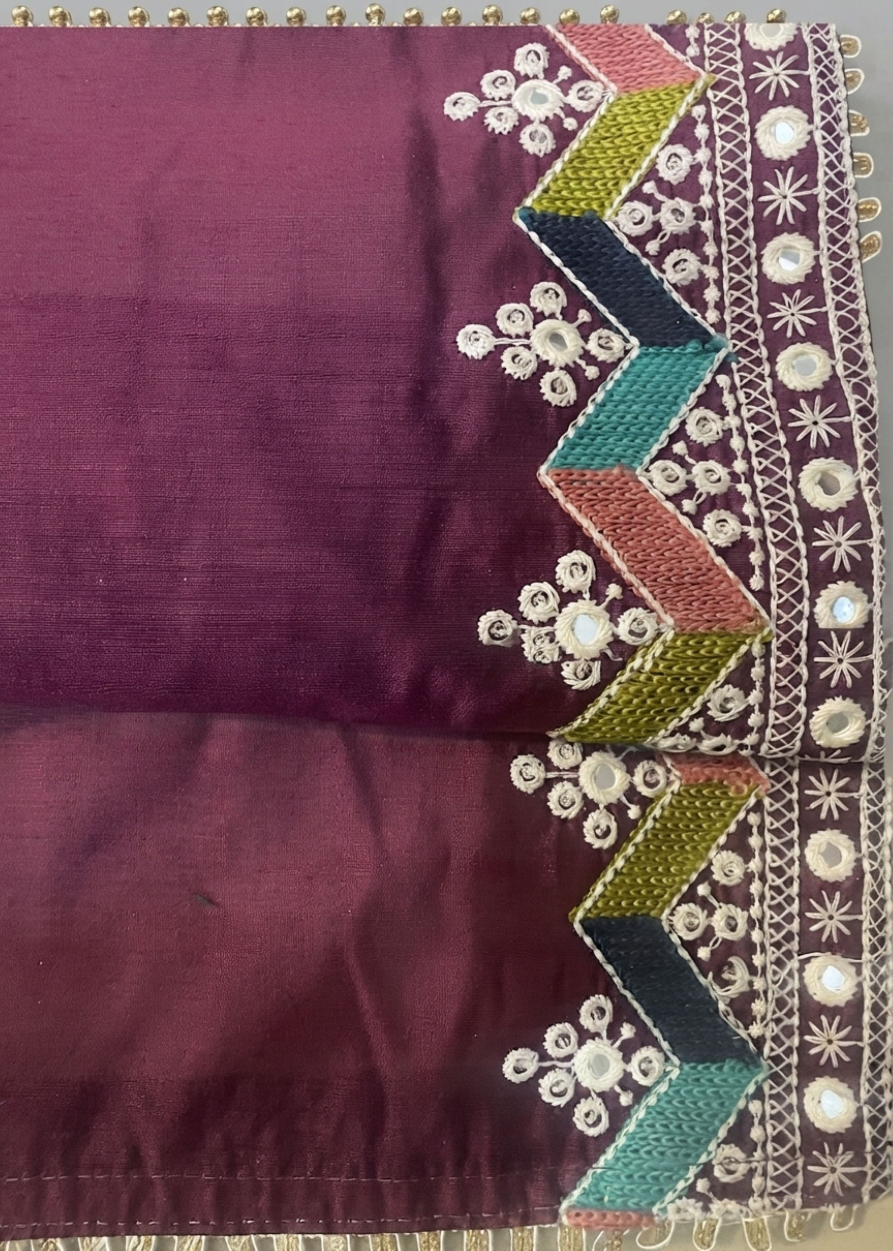 polycotton Kurta Set in Maroon