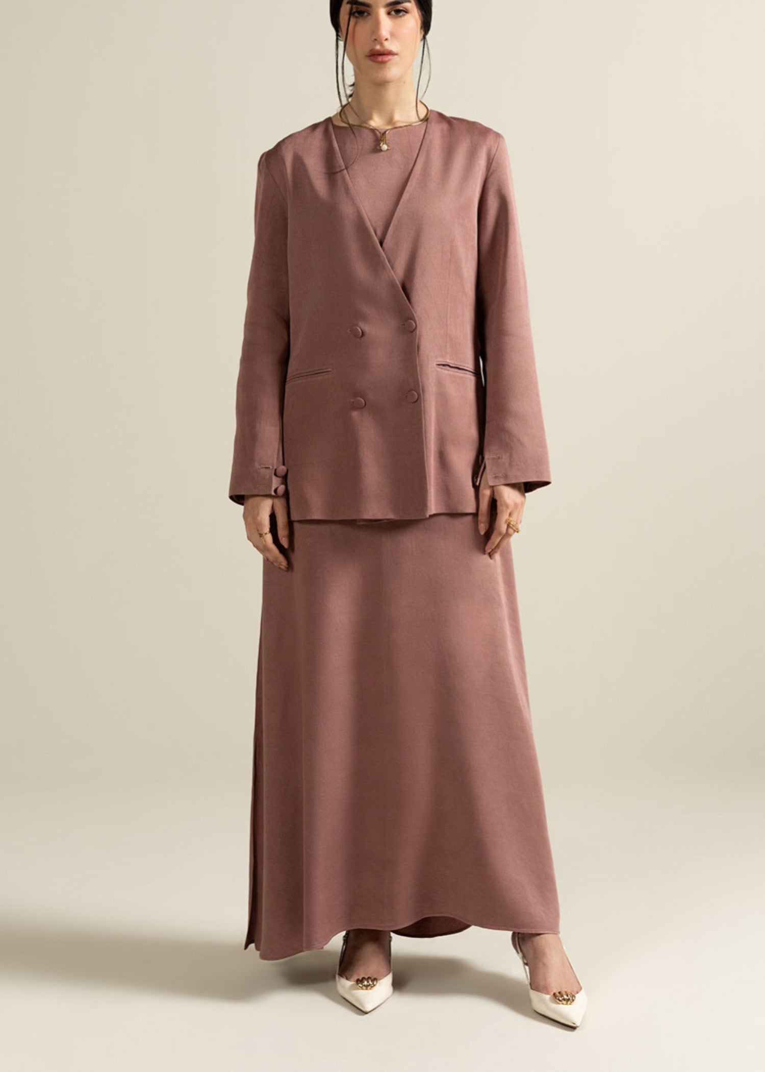 viscose Blazer in Pink