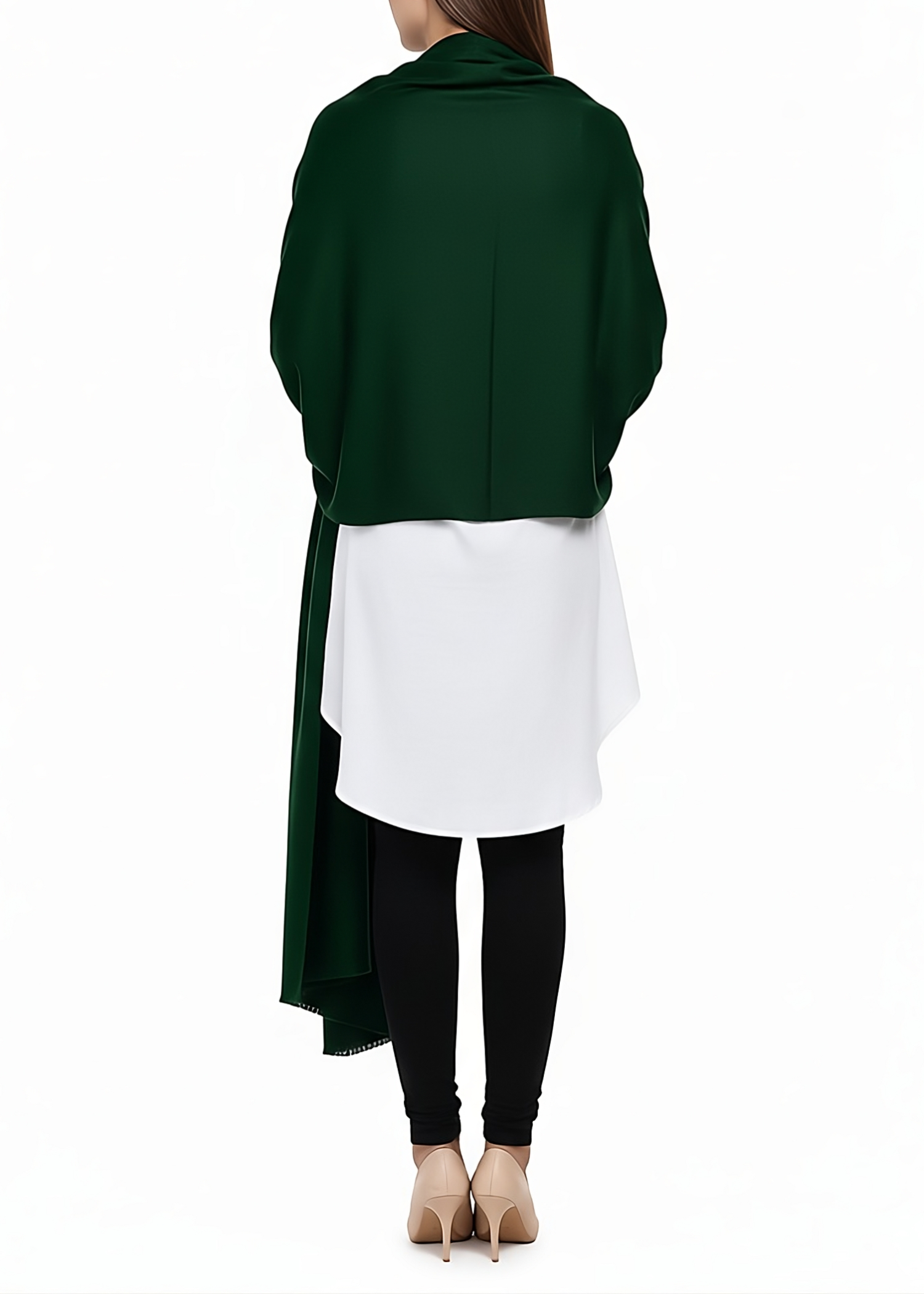 Shawl in Bottle green Color by - Trendy Women Shawl OUS3257