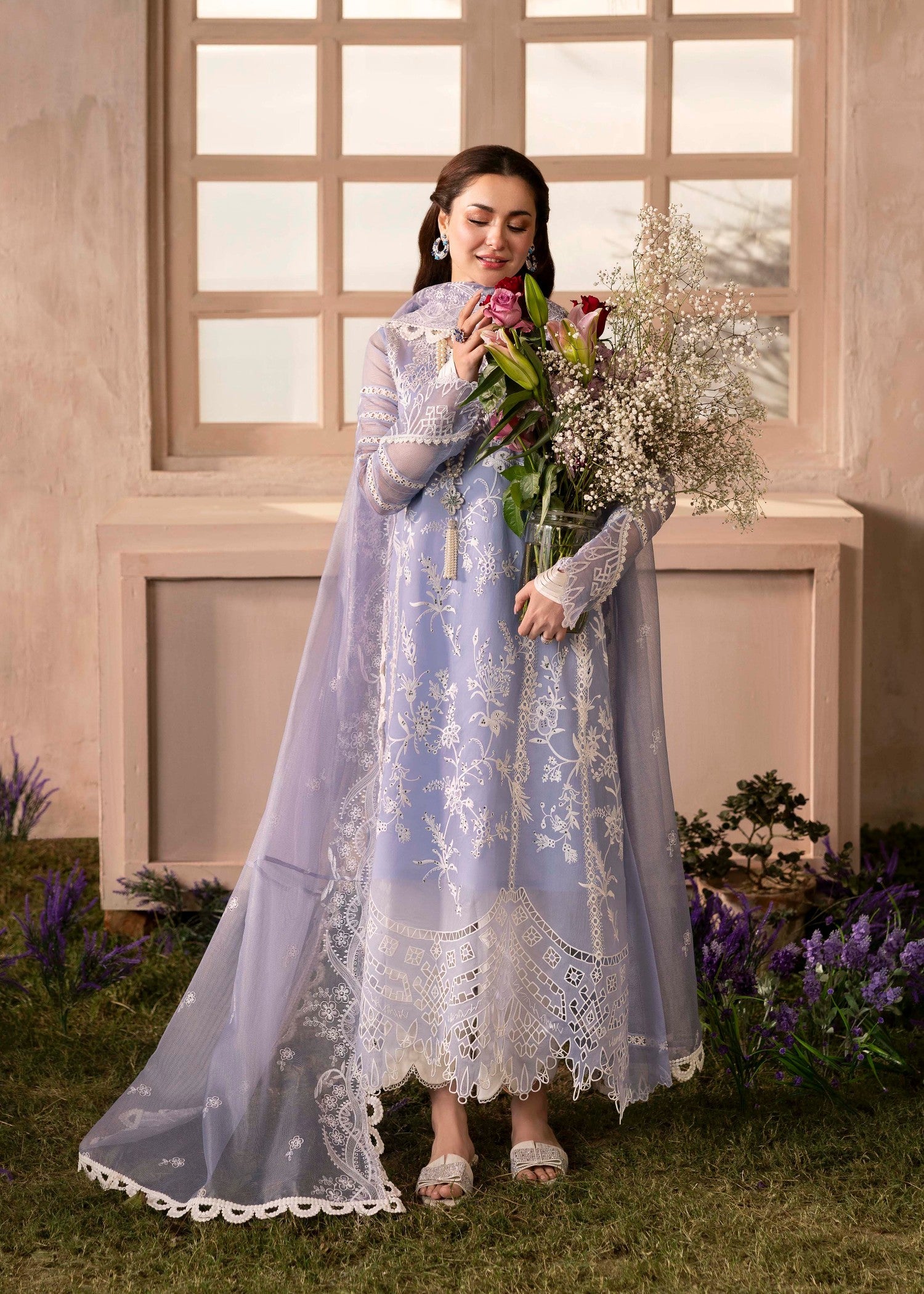 voile Unstitched in Lilac
