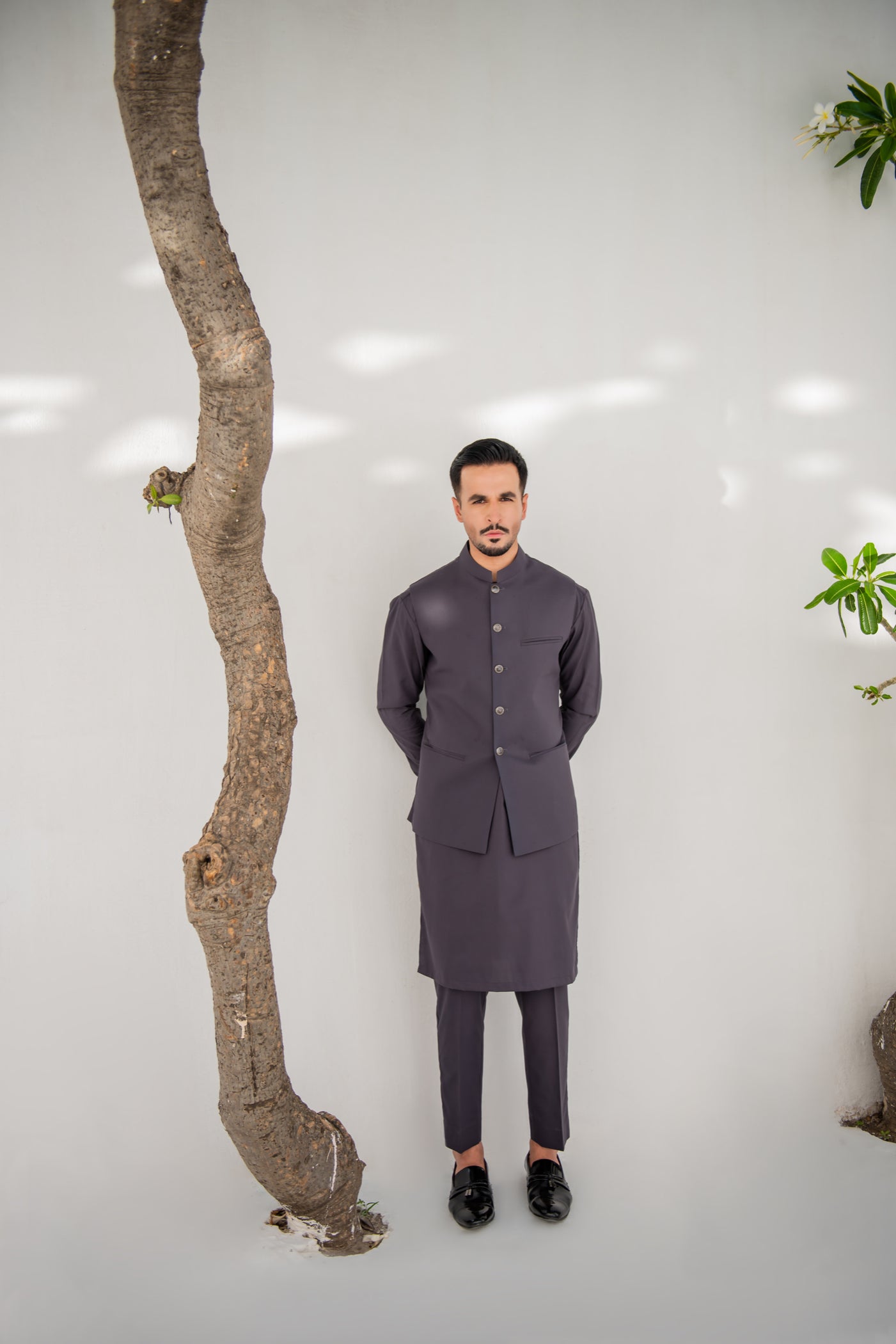 wash & wear Waistcoat in Grey